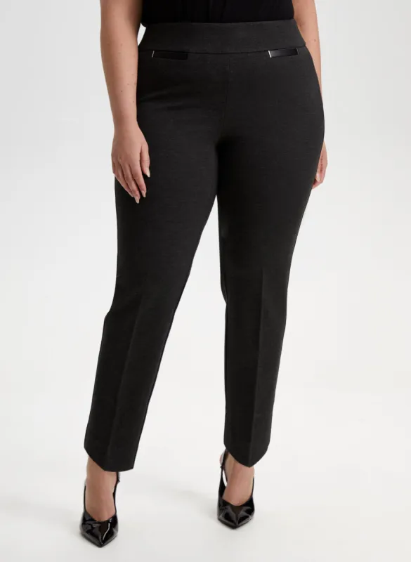 Sofia Pull-On Straight Leg Pants - Short sold by Laura