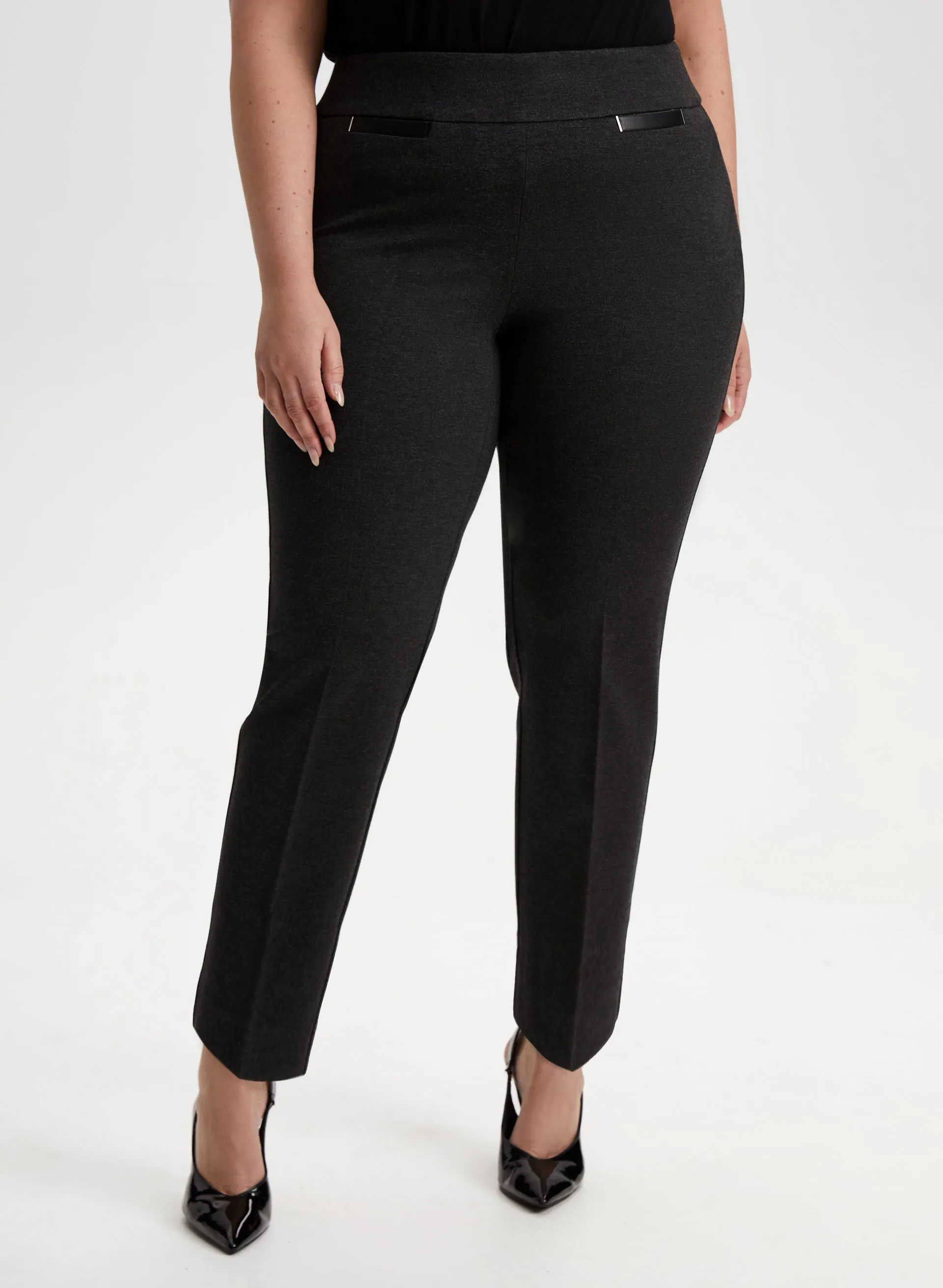 Sofia Pull-On Straight Leg Pants - Short sold by Laura