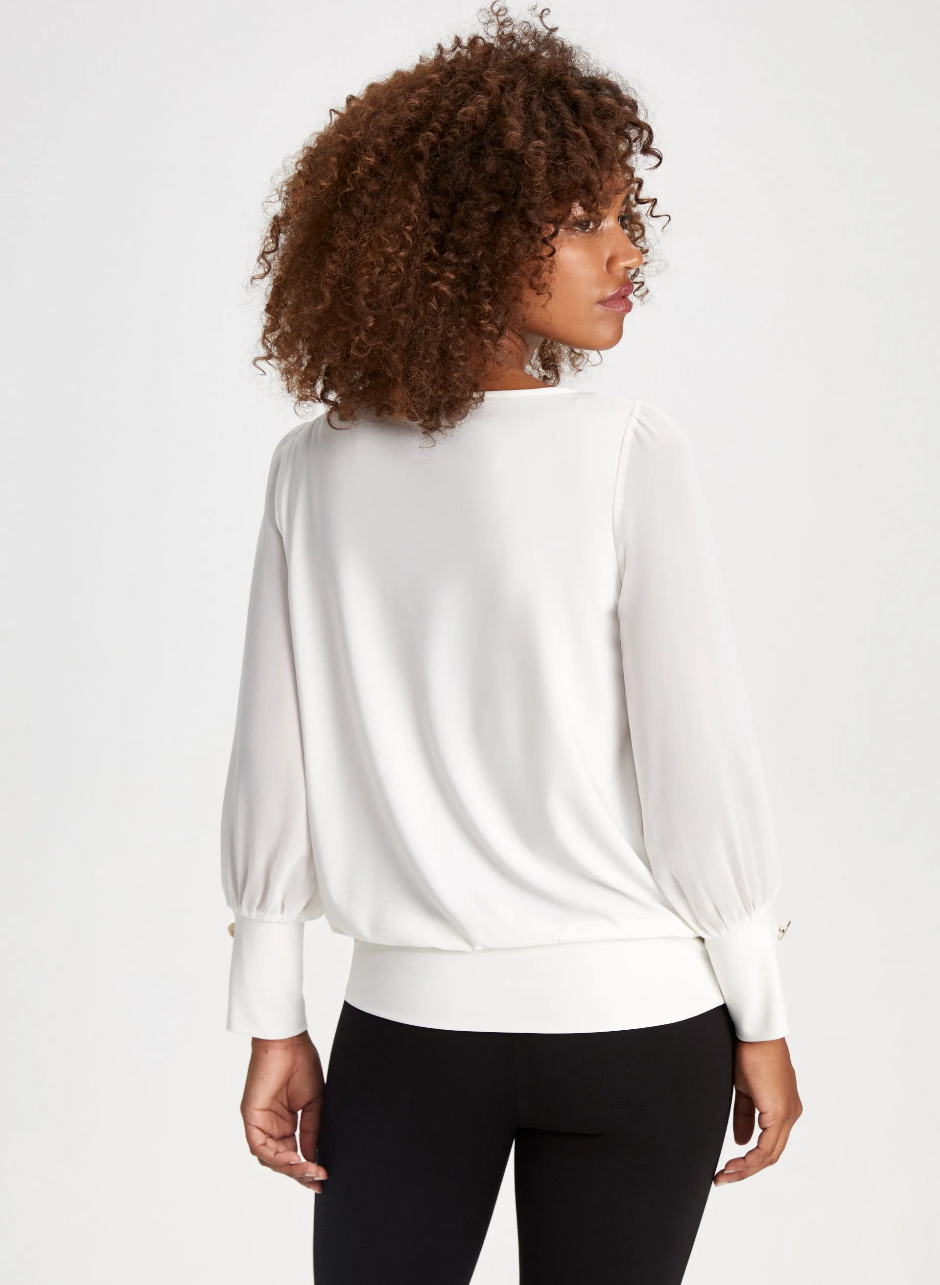 Chiffon Sleeve Top sold by Laura product image thumbnail 2