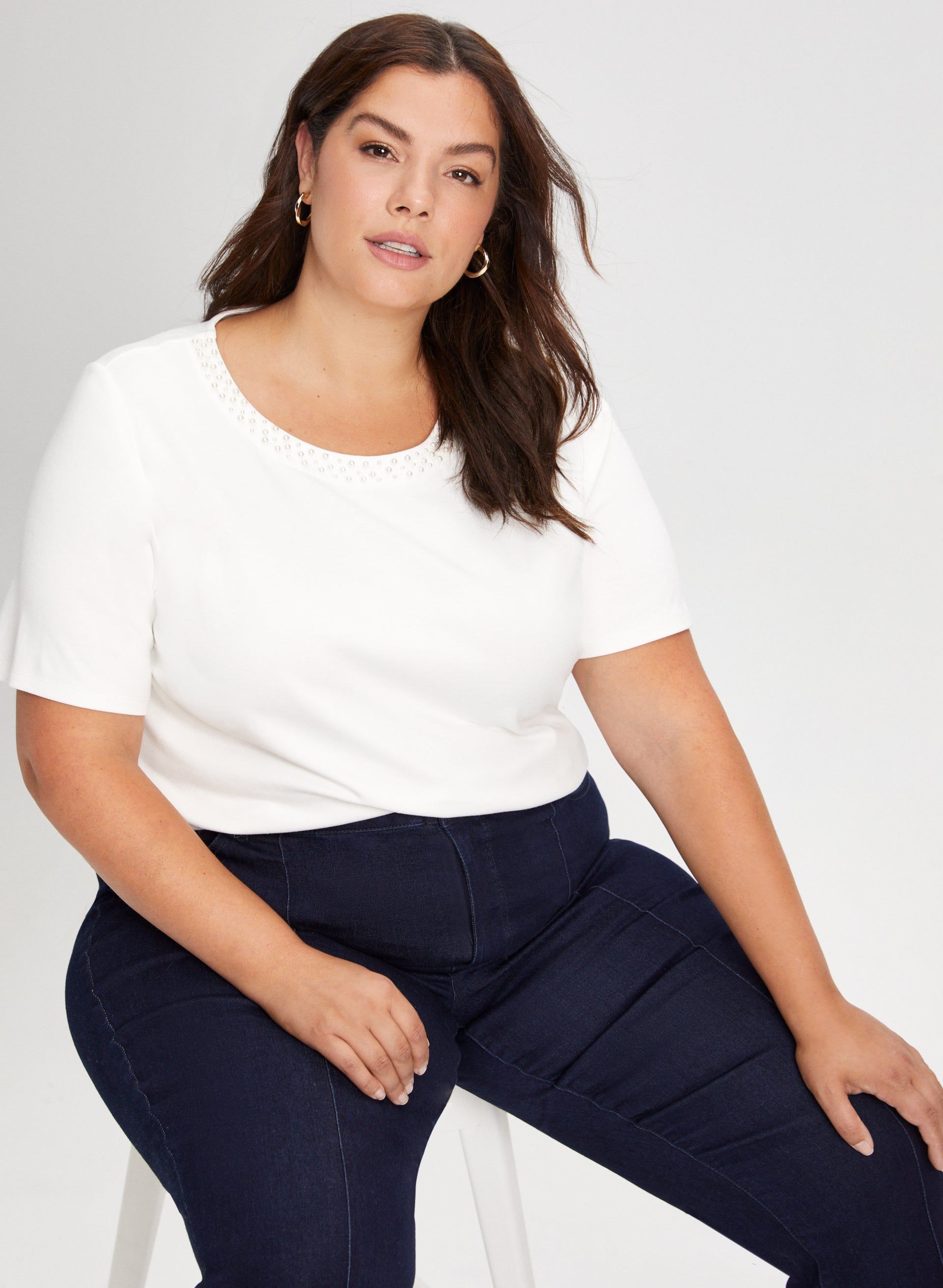 Pearl Trim Top sold by Laura product image thumbnail 5