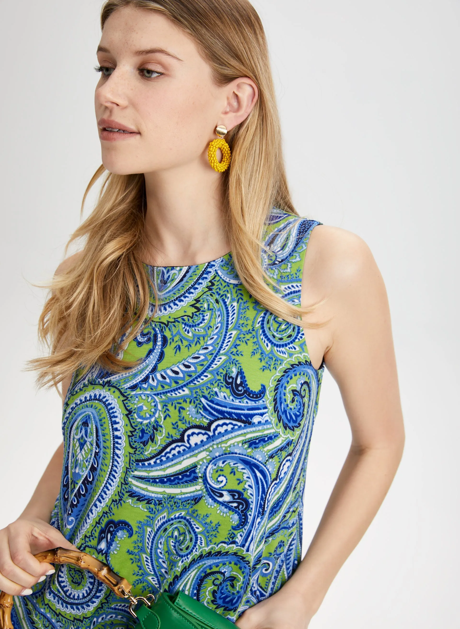 Paisley Print A-Line Dress sold by Laura product image thumbnail 4