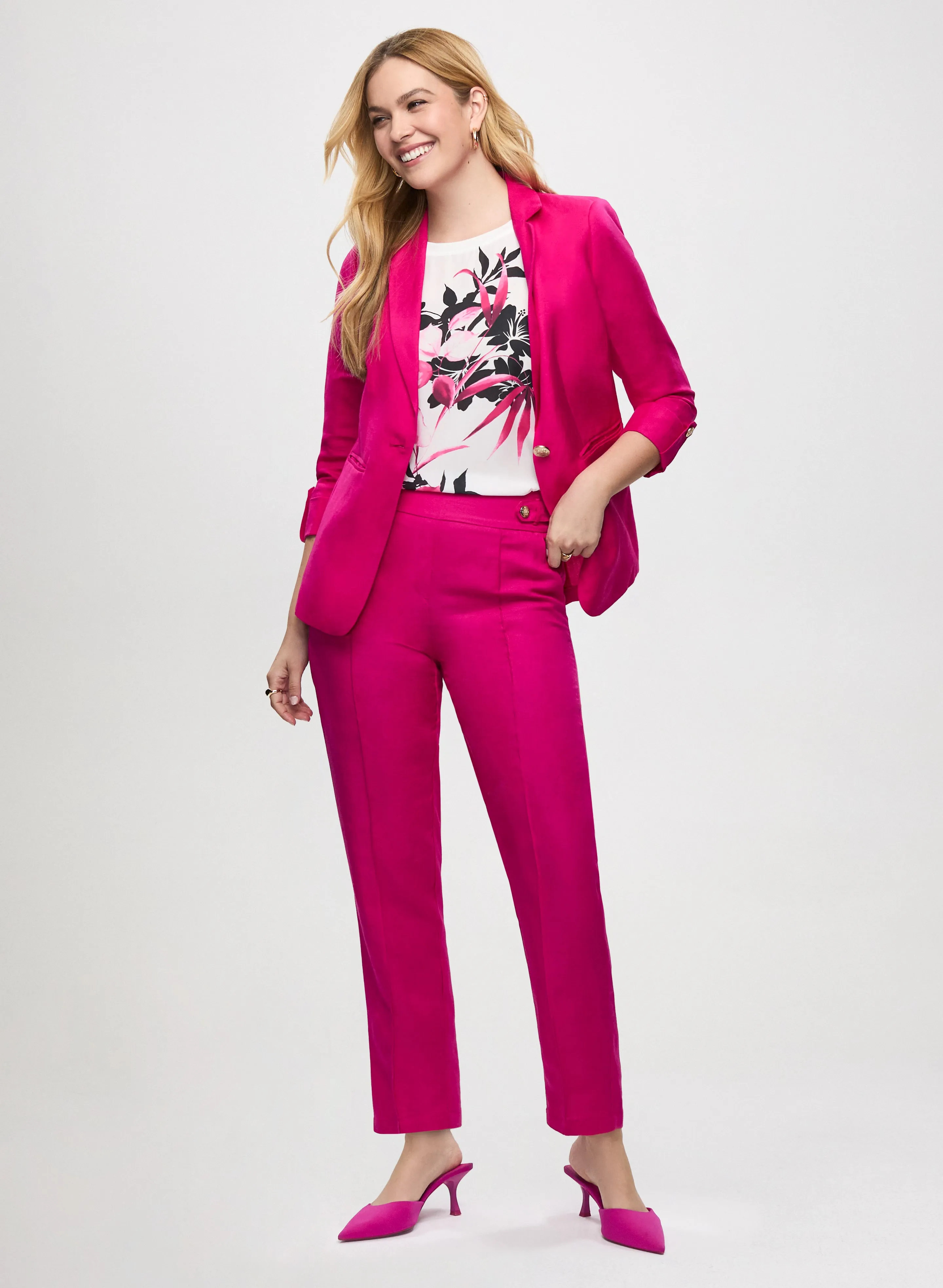 Linen-Blend Blazer sold by Laura product image thumbnail 3