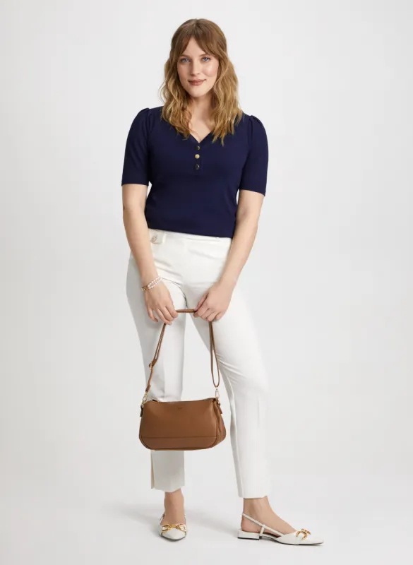 Elbow Sleeve Top & Slim Leg Ankle Pants sold by Laura