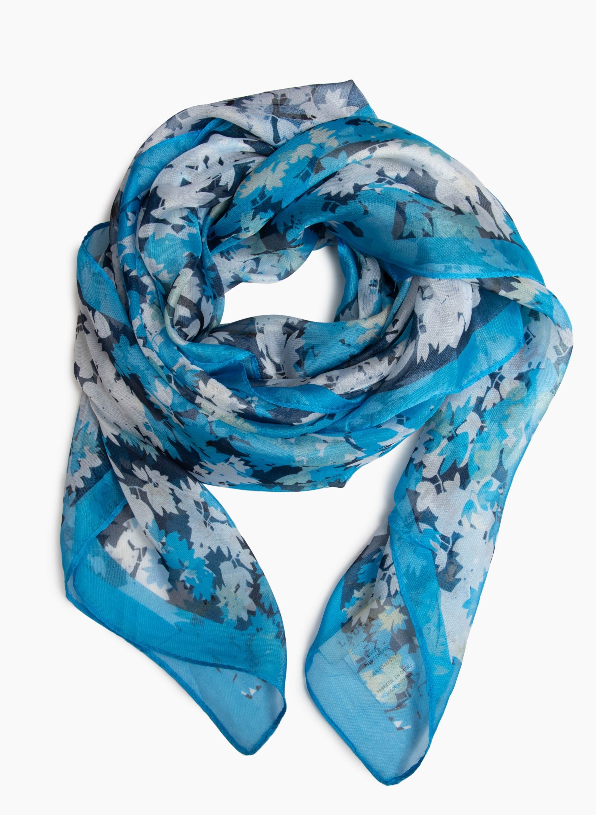 Abstract Leaf Motif Scarf sold by Laura