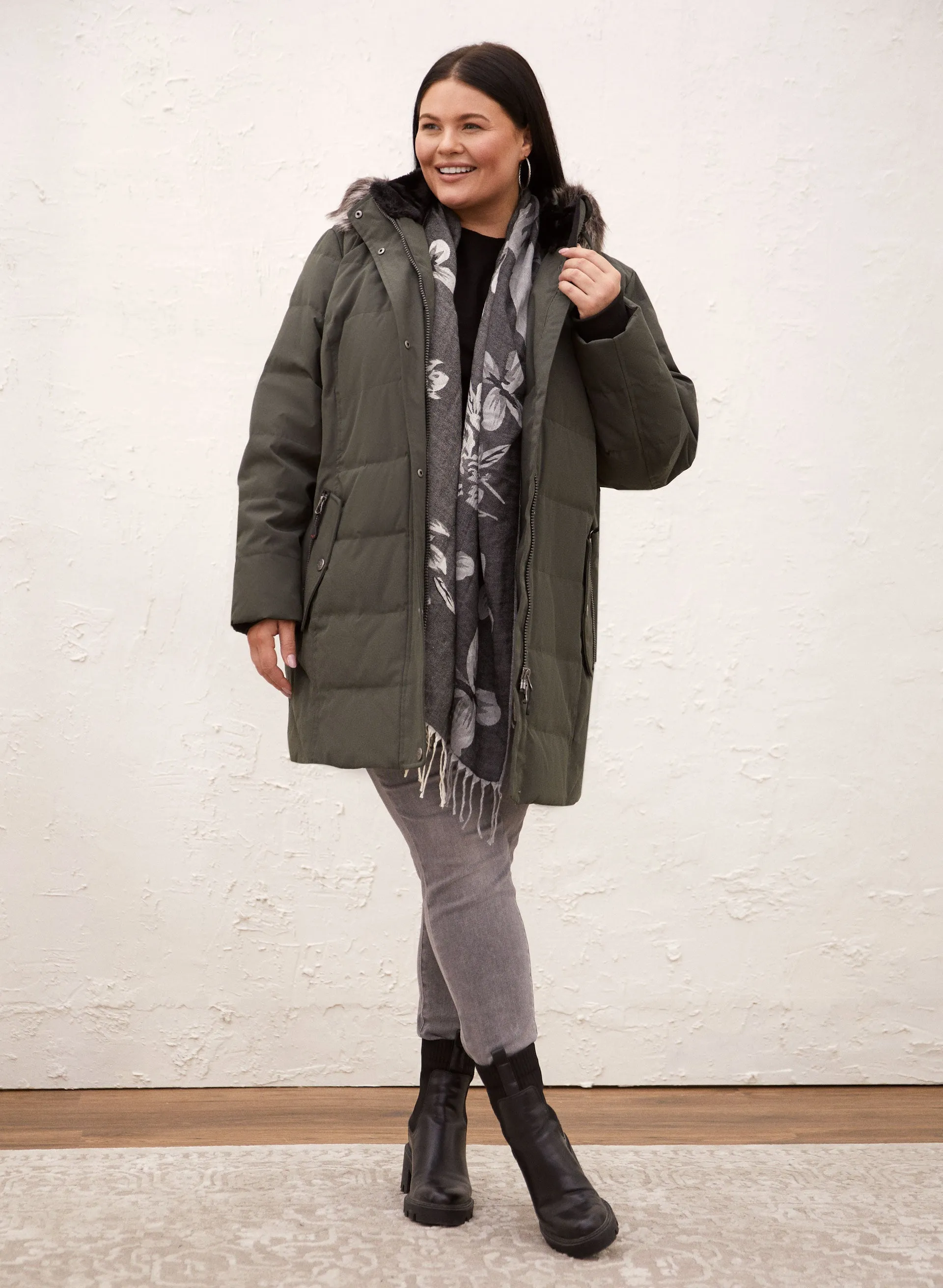 Down-Blend Quilted Coat sold by Laura product image thumbnail 3