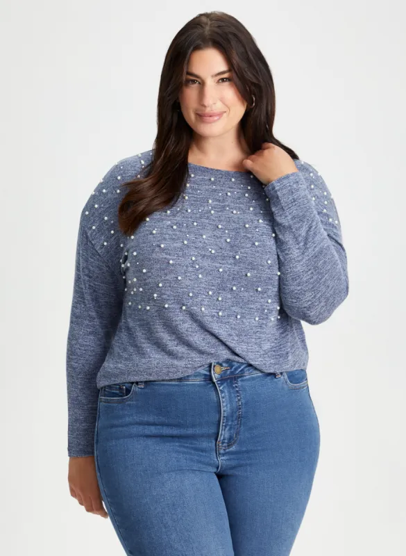Embellished Long Sleeve Top sold by Laura