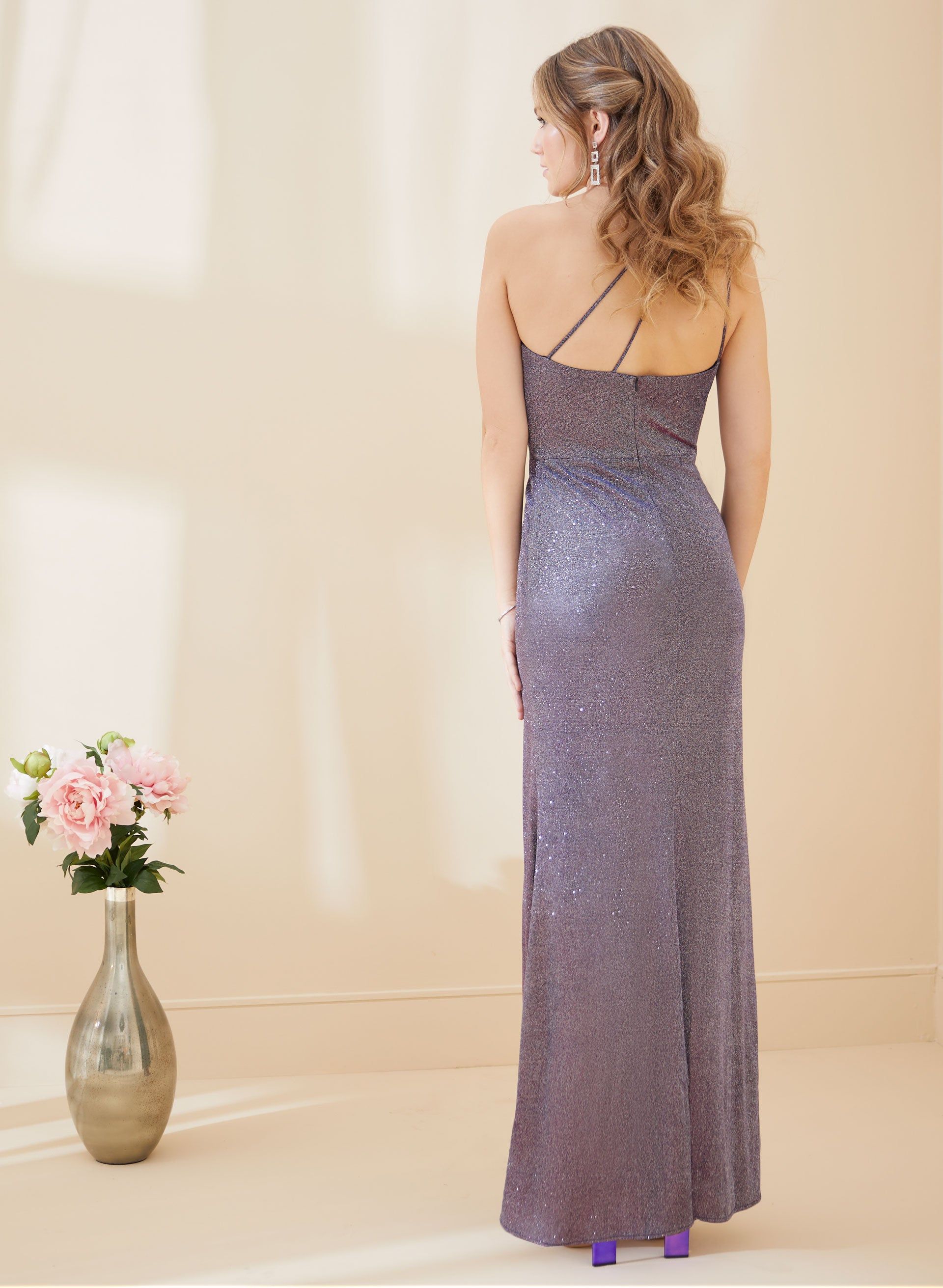 Glitter One-Shoulder Dress sold by Laura product image thumbnail 2