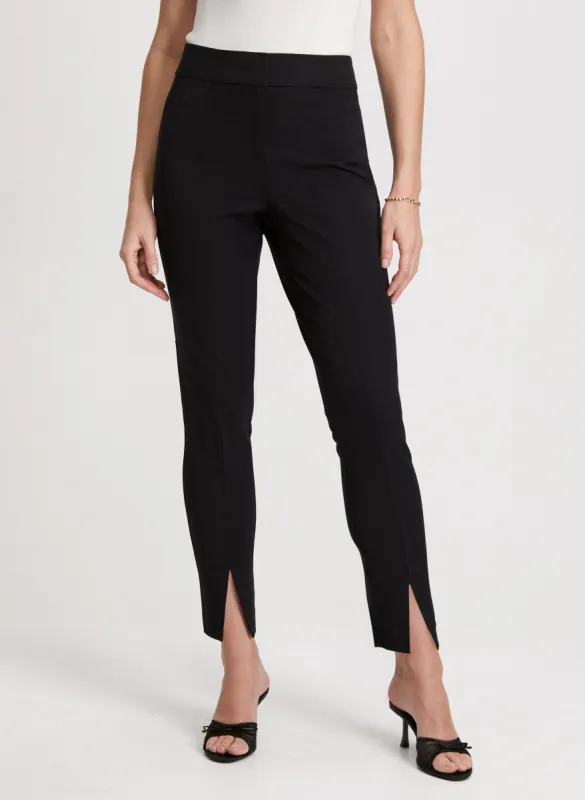 City Fit Front Slit Pants sold by Laura