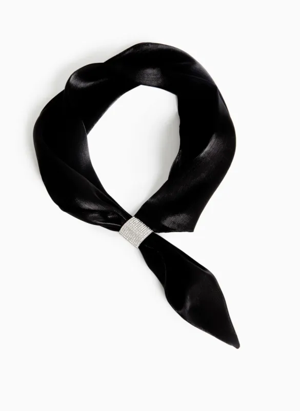 Rhinestone Detail Necktie sold by Laura