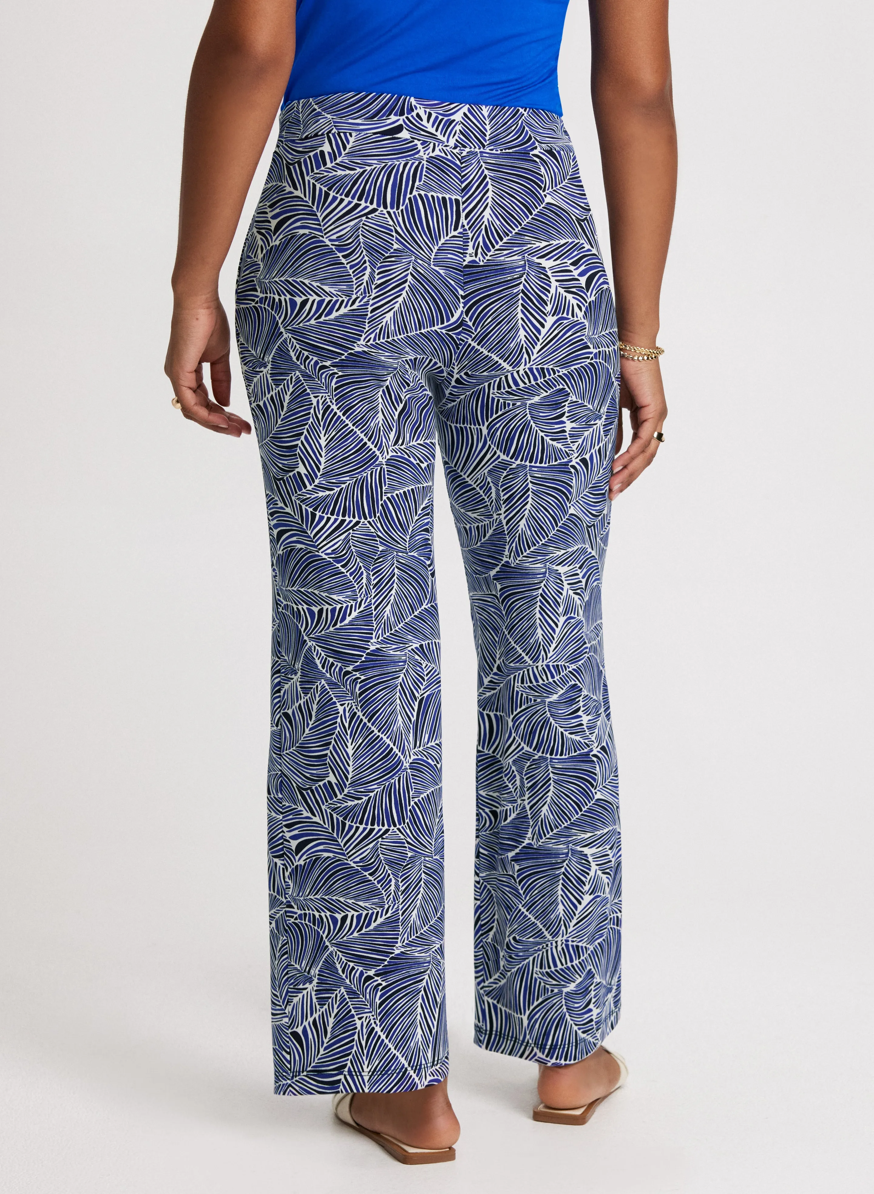 Leaf Print Pull-On Pants sold by Laura product image thumbnail 2