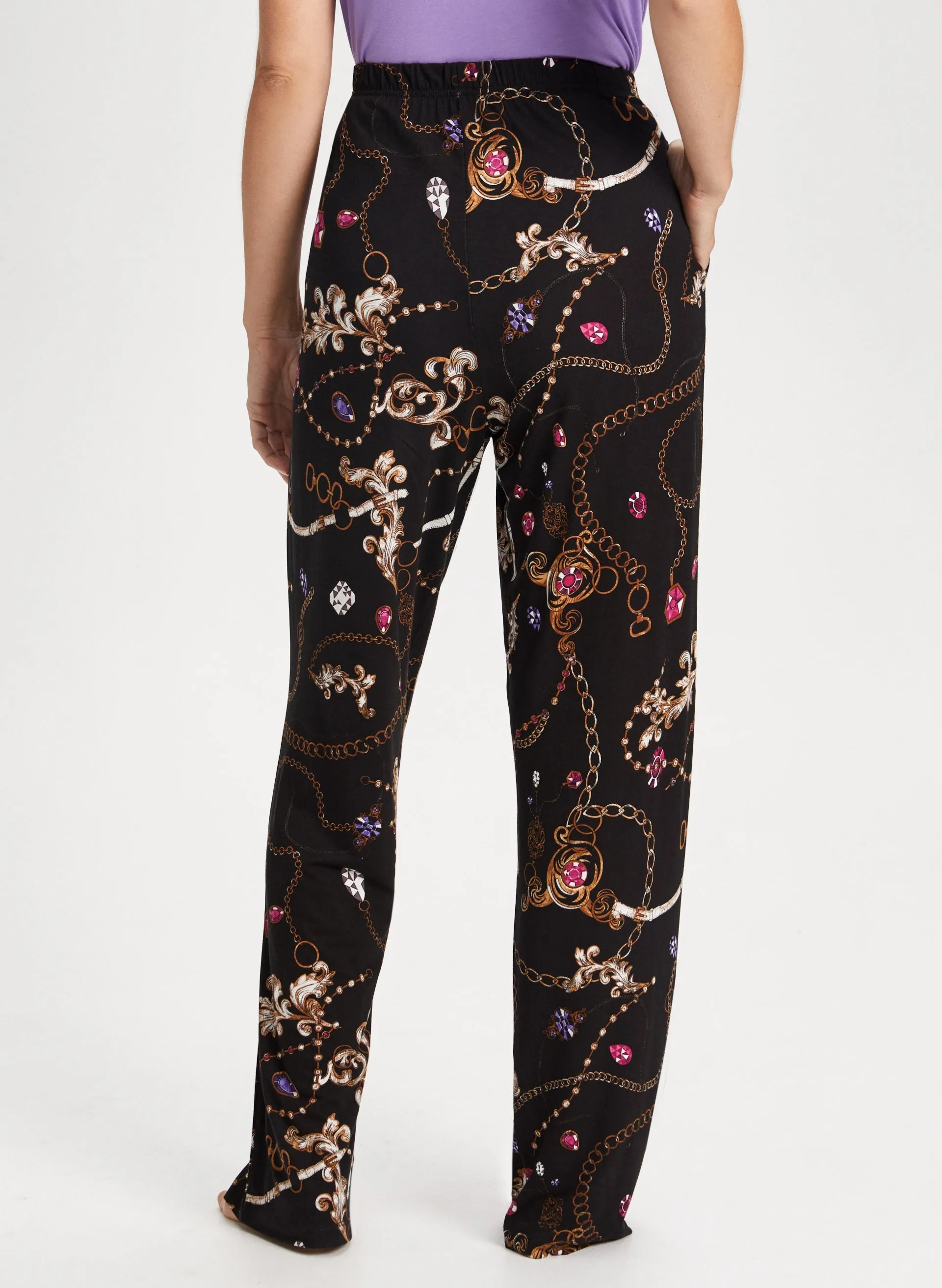 Chain Motif Pyjama Pants sold by Laura product image thumbnail 2