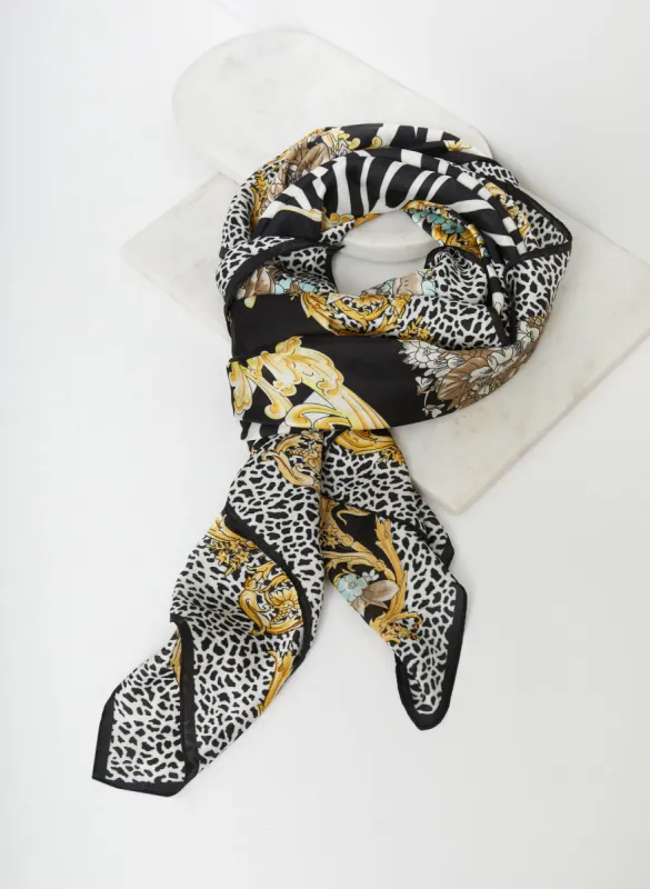Animal Print Square Scarf sold by Laura