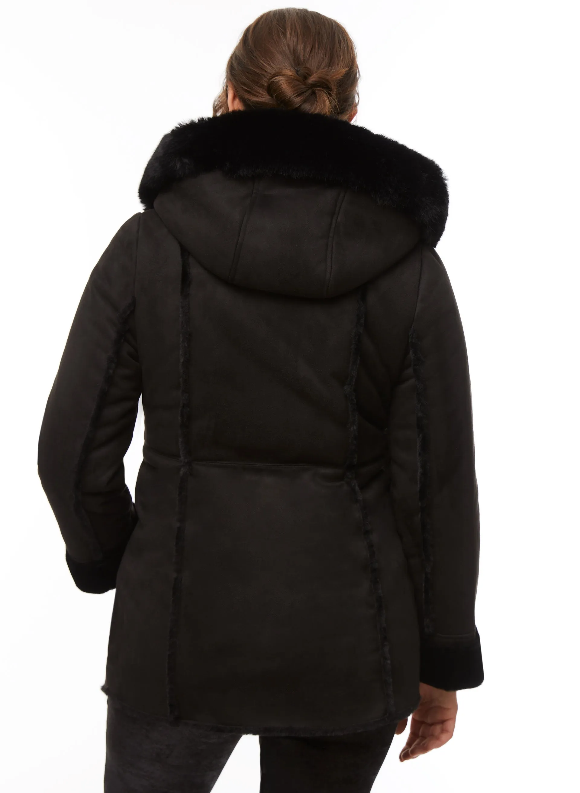 Faux Fur Detail Coat sold by Laura product image thumbnail 2