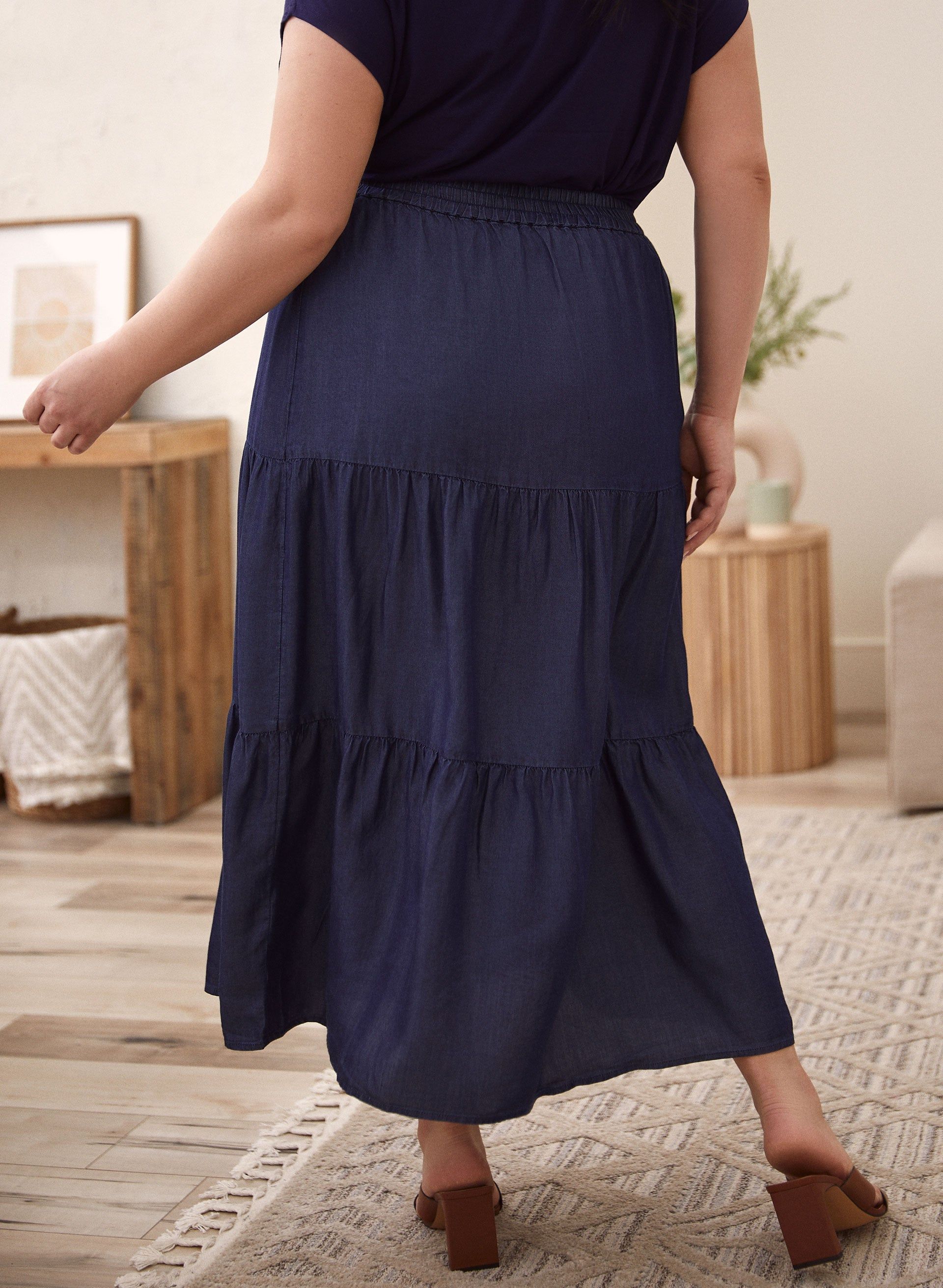 Tiered Tencel Maxi Skirt sold by Laura product image thumbnail 2