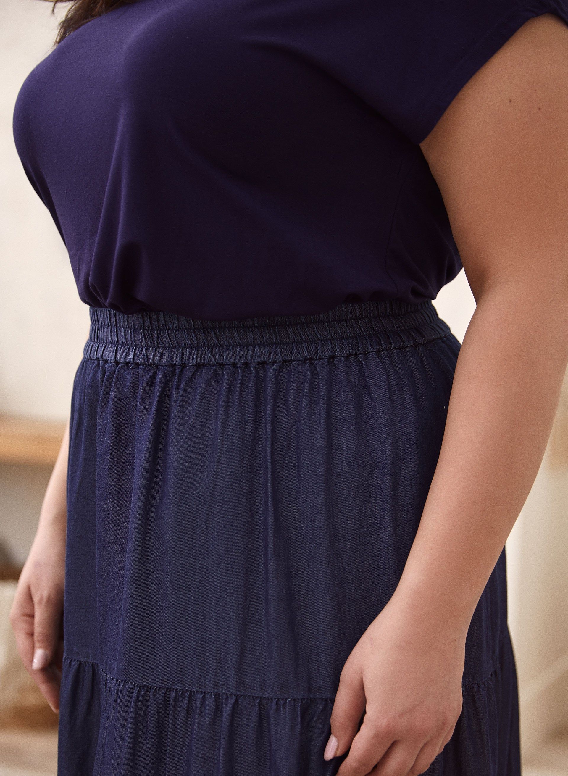 Tiered Tencel Maxi Skirt sold by Laura product image thumbnail 4