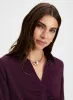Ruched Button-Down Blouse sold by Laura