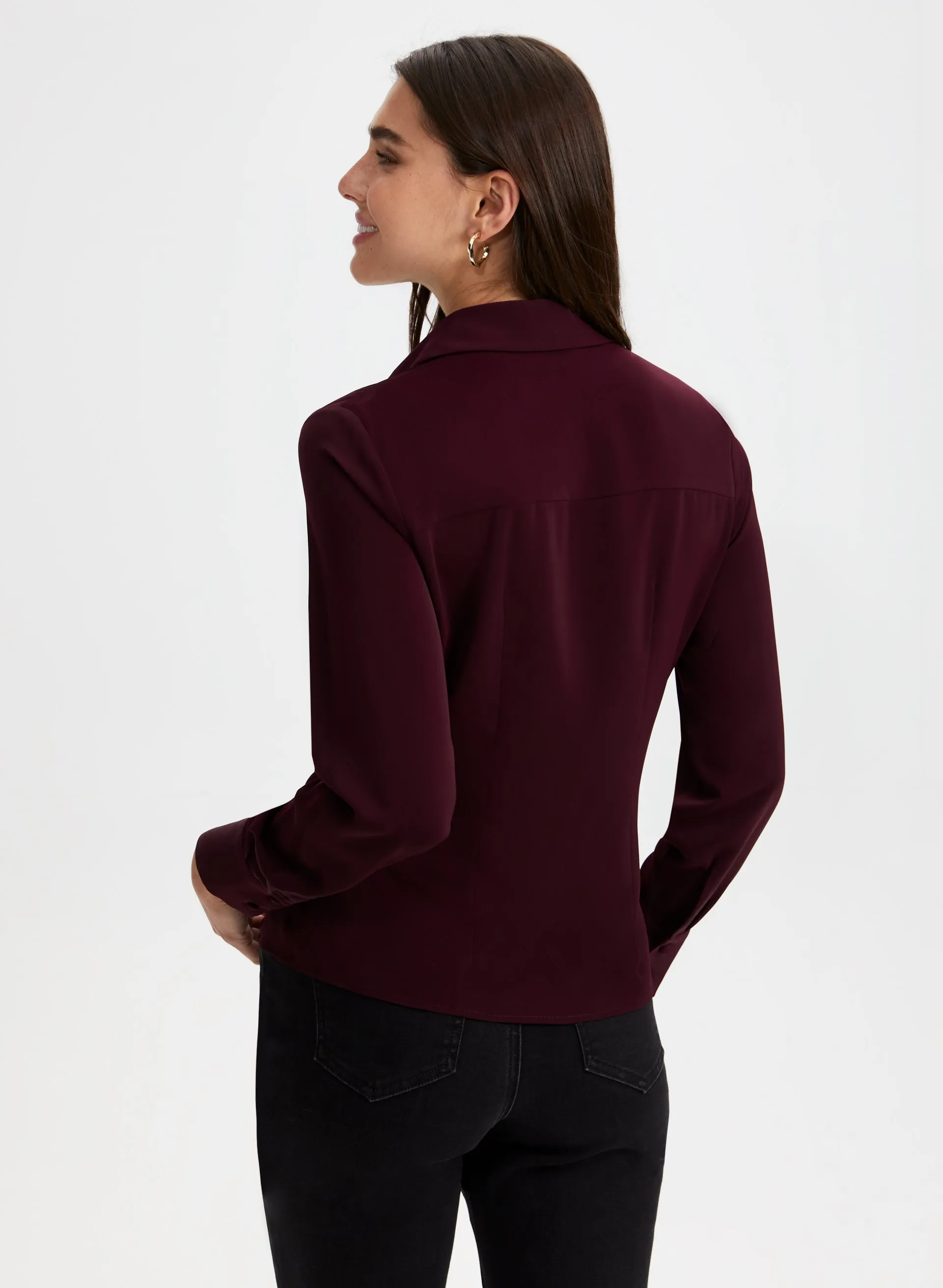 Ruched Button-Down Blouse sold by Laura product image thumbnail 4