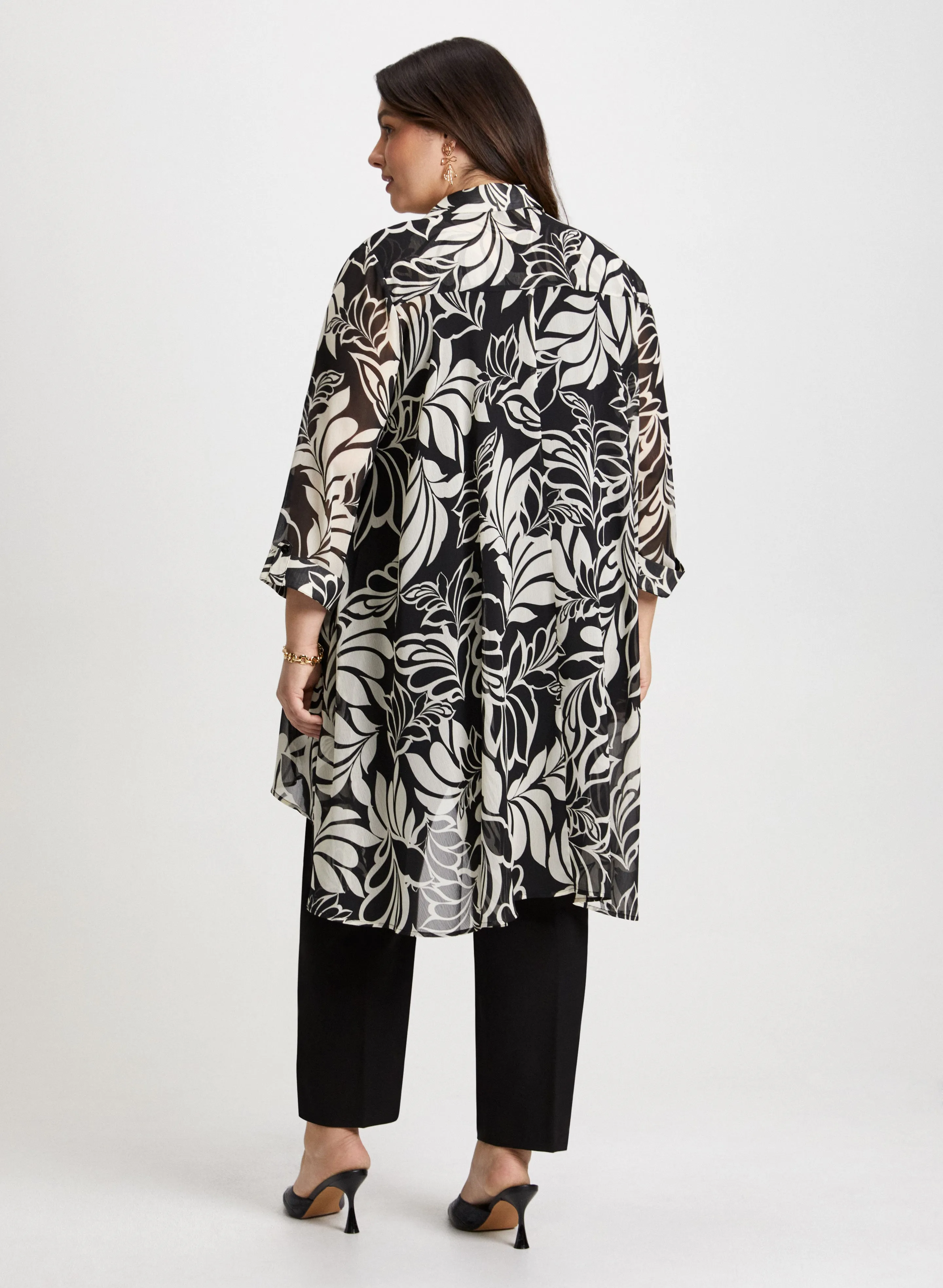 Asymmetric Leaf Print Blouse sold by Laura product image thumbnail 4