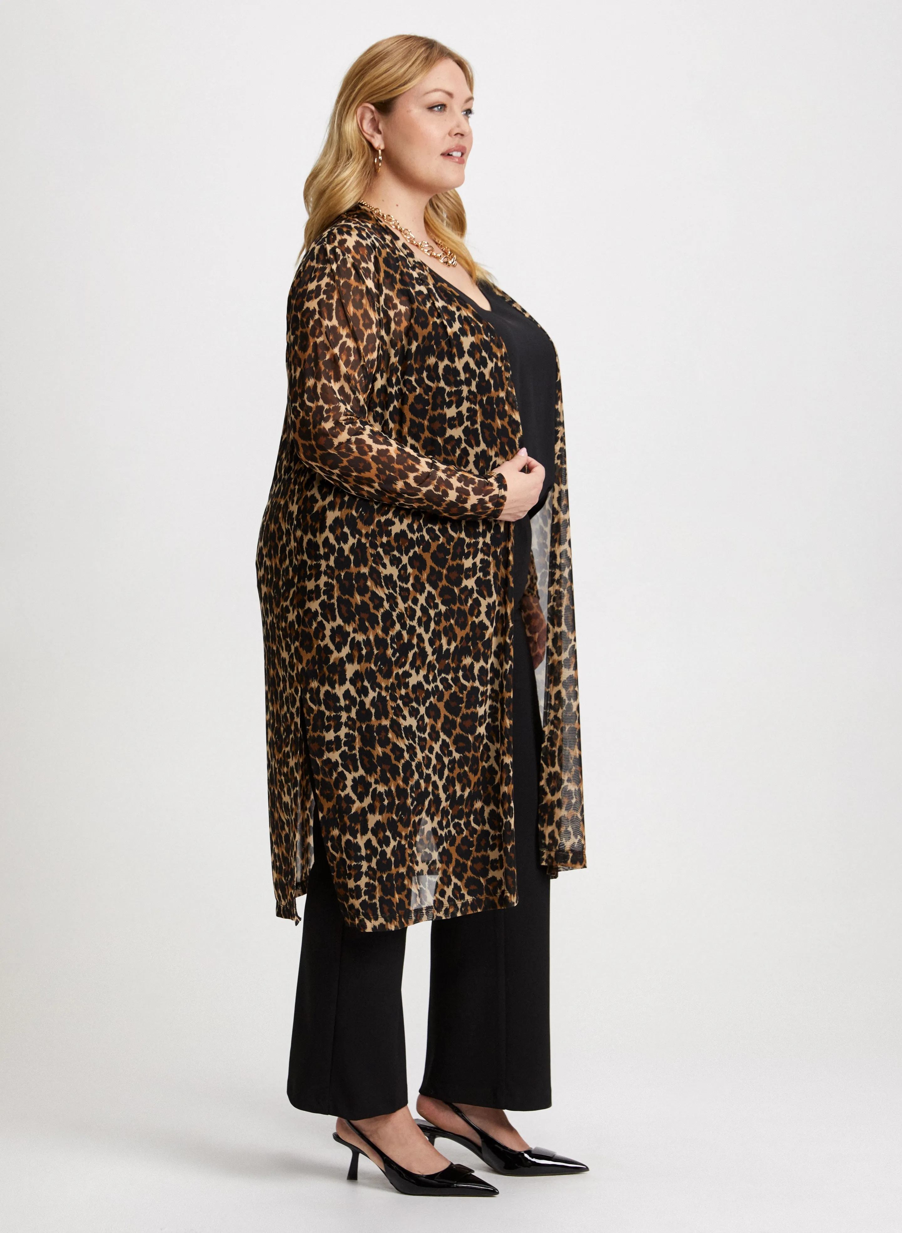 Animal Print Open Front Top sold by Laura product image thumbnail 5