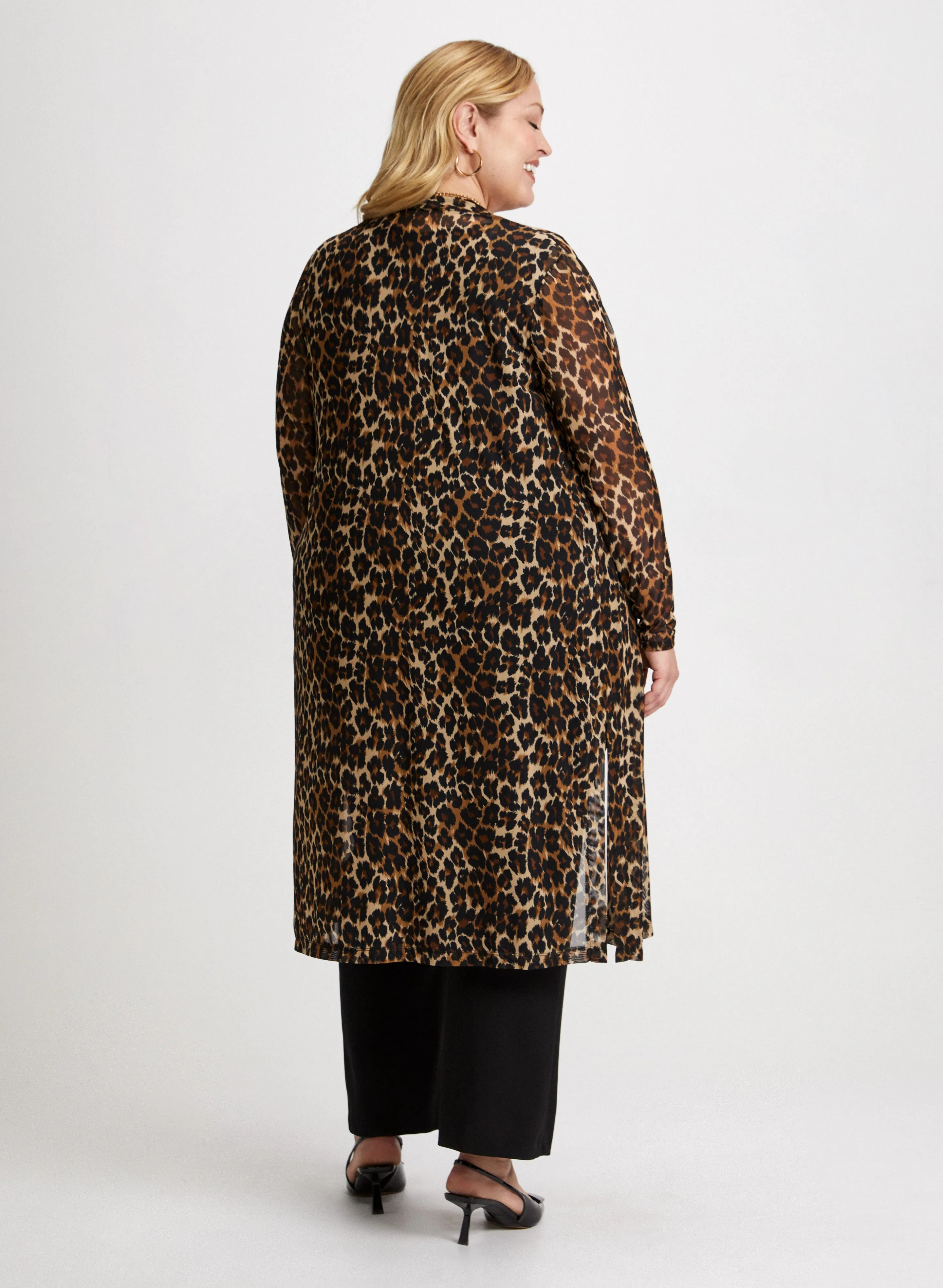 Animal Print Open Front Top sold by Laura product image thumbnail 4