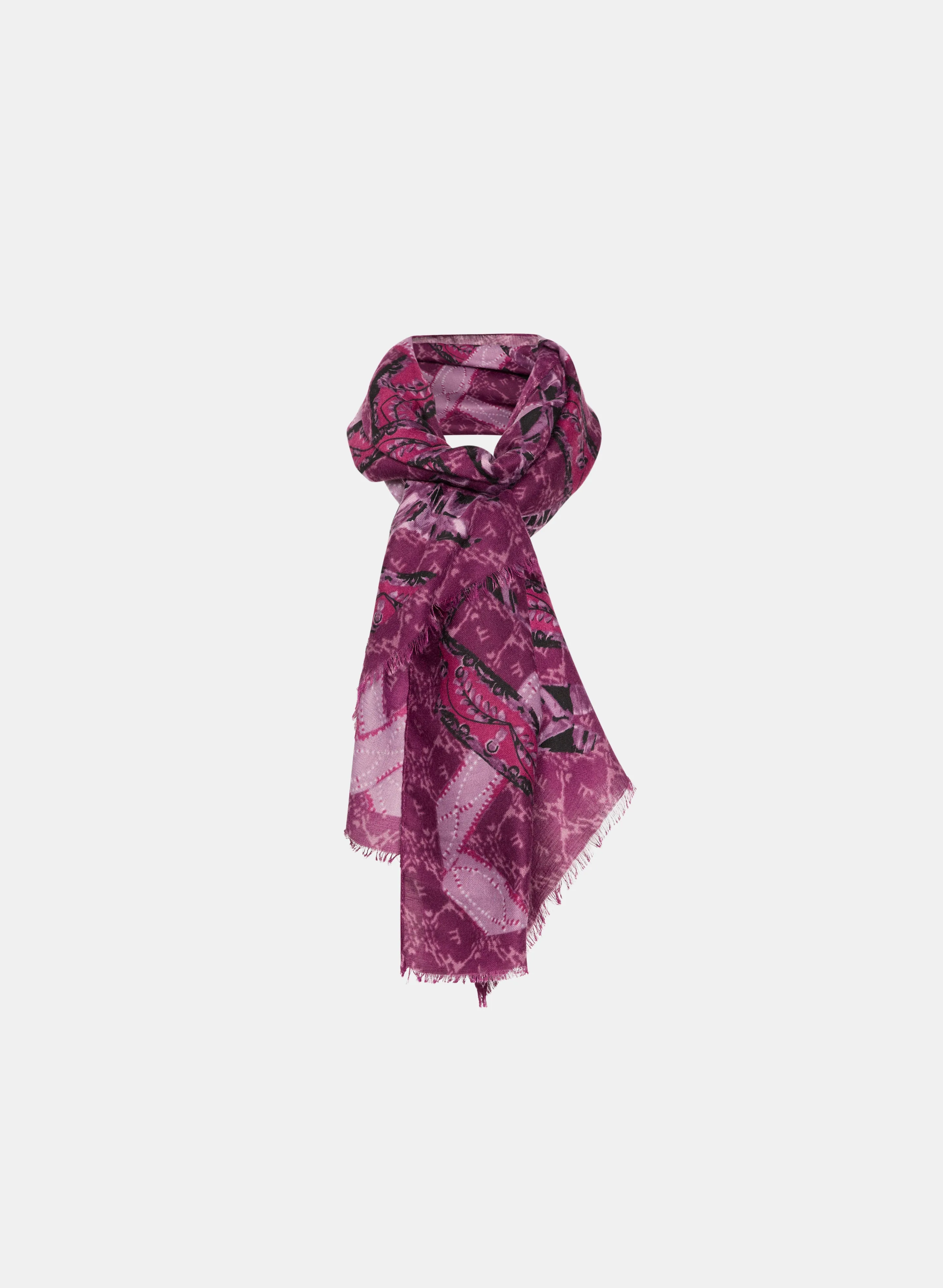 Abstract Print Oblong Scarf sold by Laura