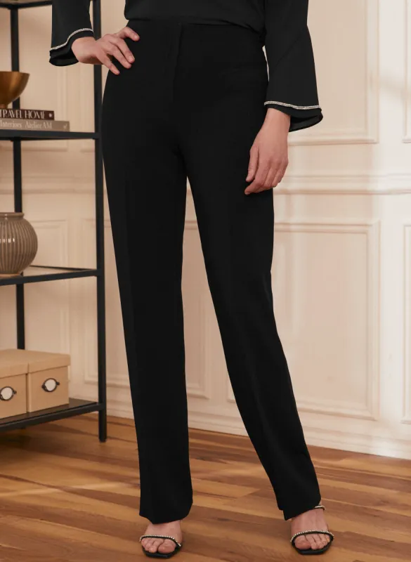 Louben - Straight Leg Pleated Pants sold by Laura
