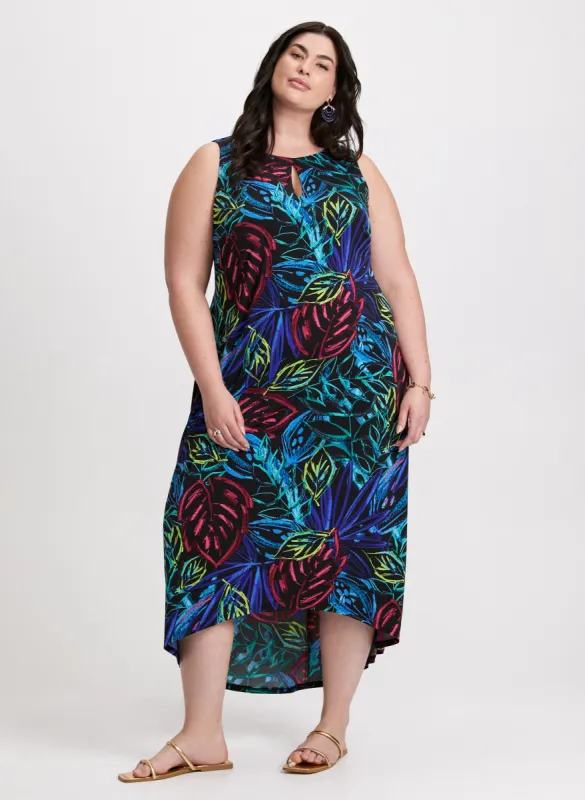 Leaf Print Maxi Dress sold by Laura