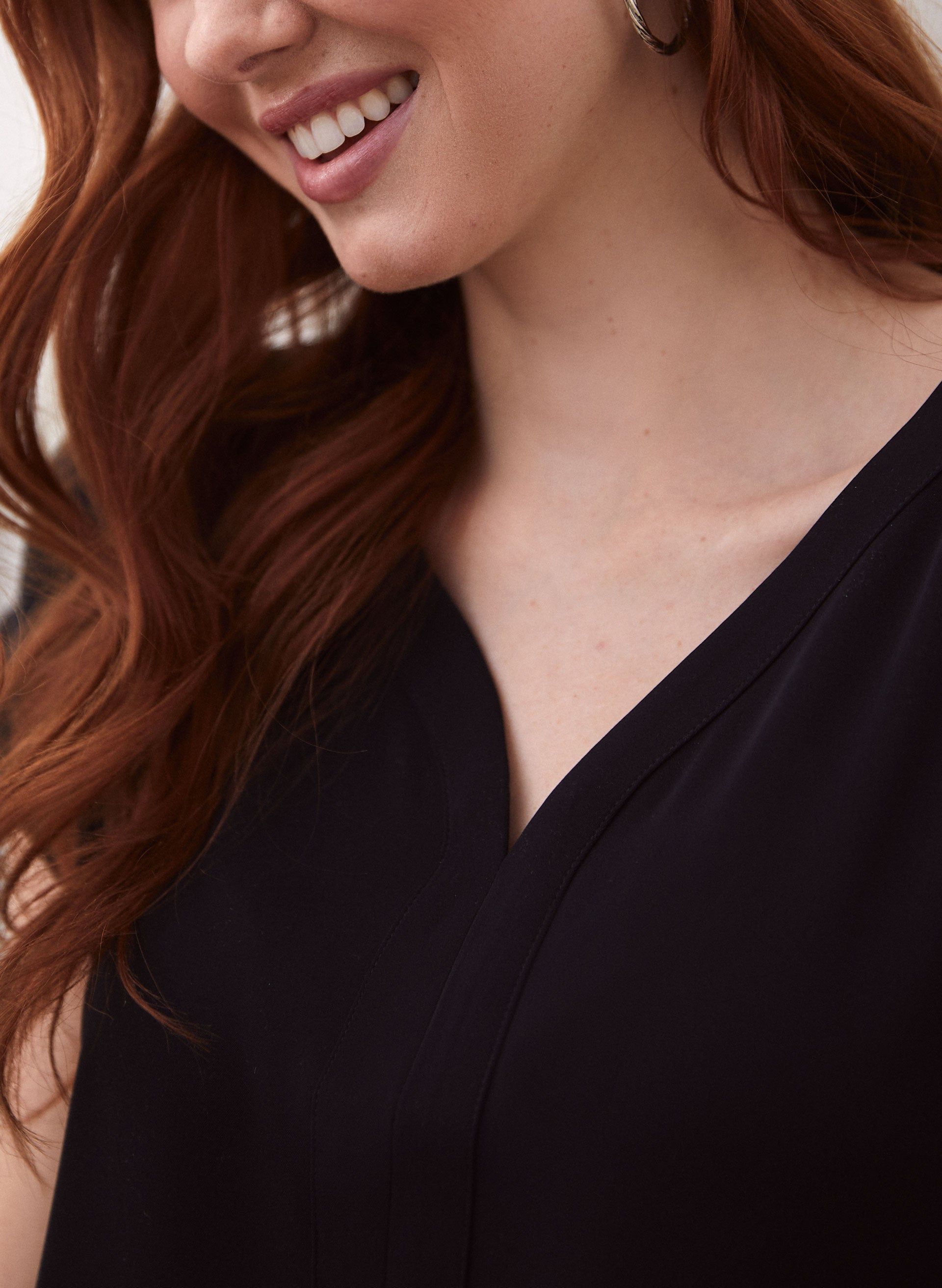 Woven V-Neck Blouse sold by Laura product image thumbnail 2