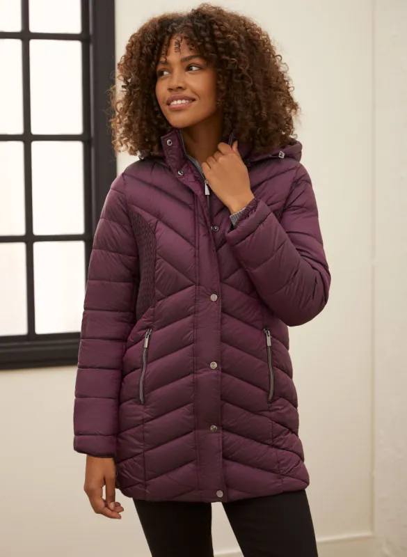Vegan Down Quilted Coat sold by Laura