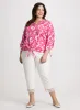 Lace Hem Pull-On Ankle Pants sold by Laura