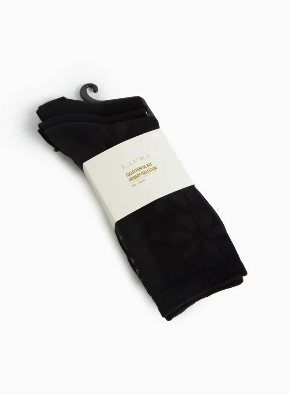 Motif Bamboo Crew Socks 3-Pack sold by Laura