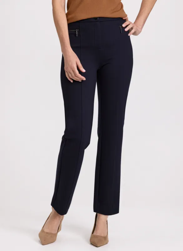 Mia Straight-Leg Pants - Short sold by Laura