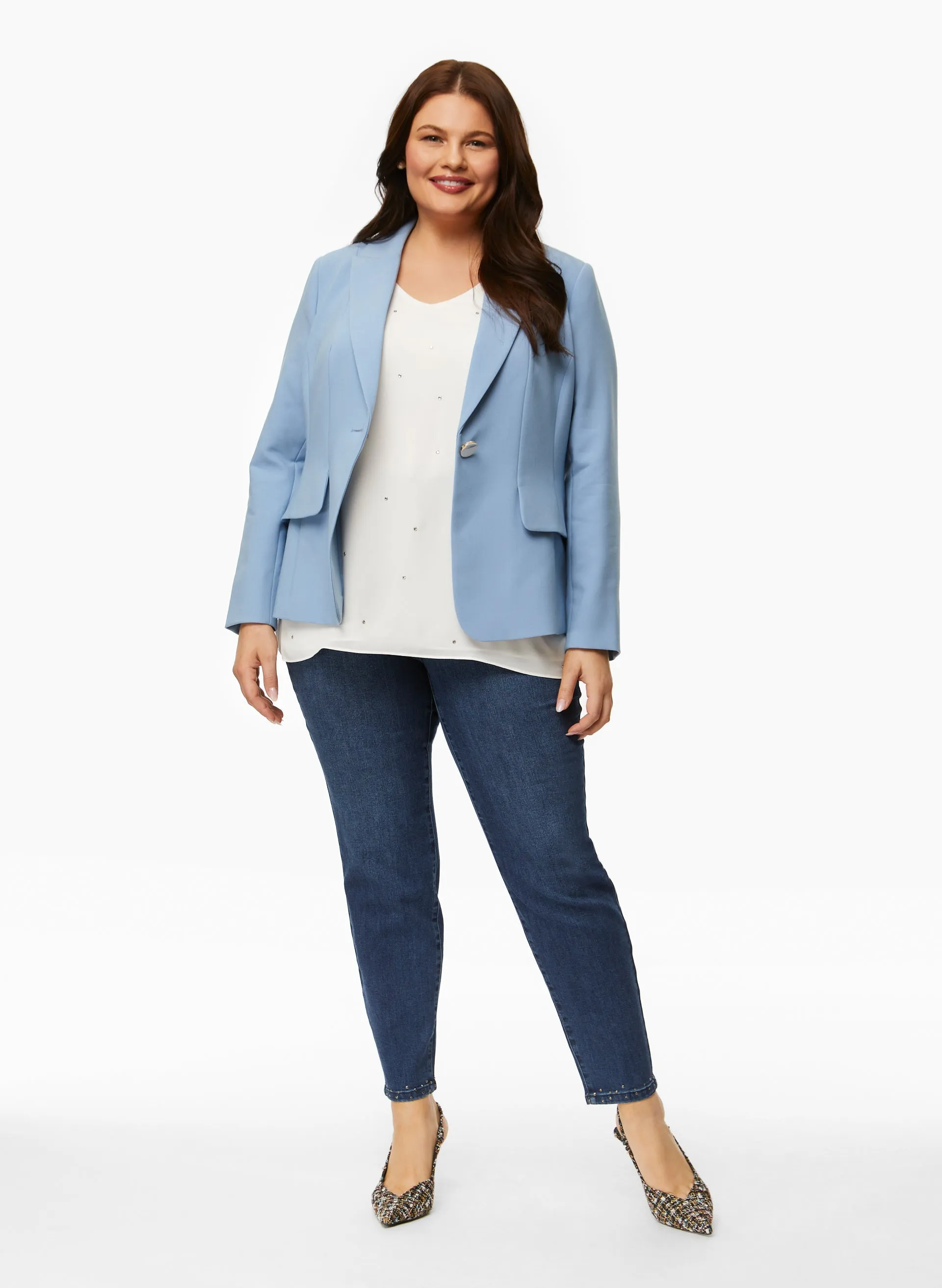 Rhinestone Detail Slim Leg Jeans sold by Laura product image thumbnail 2