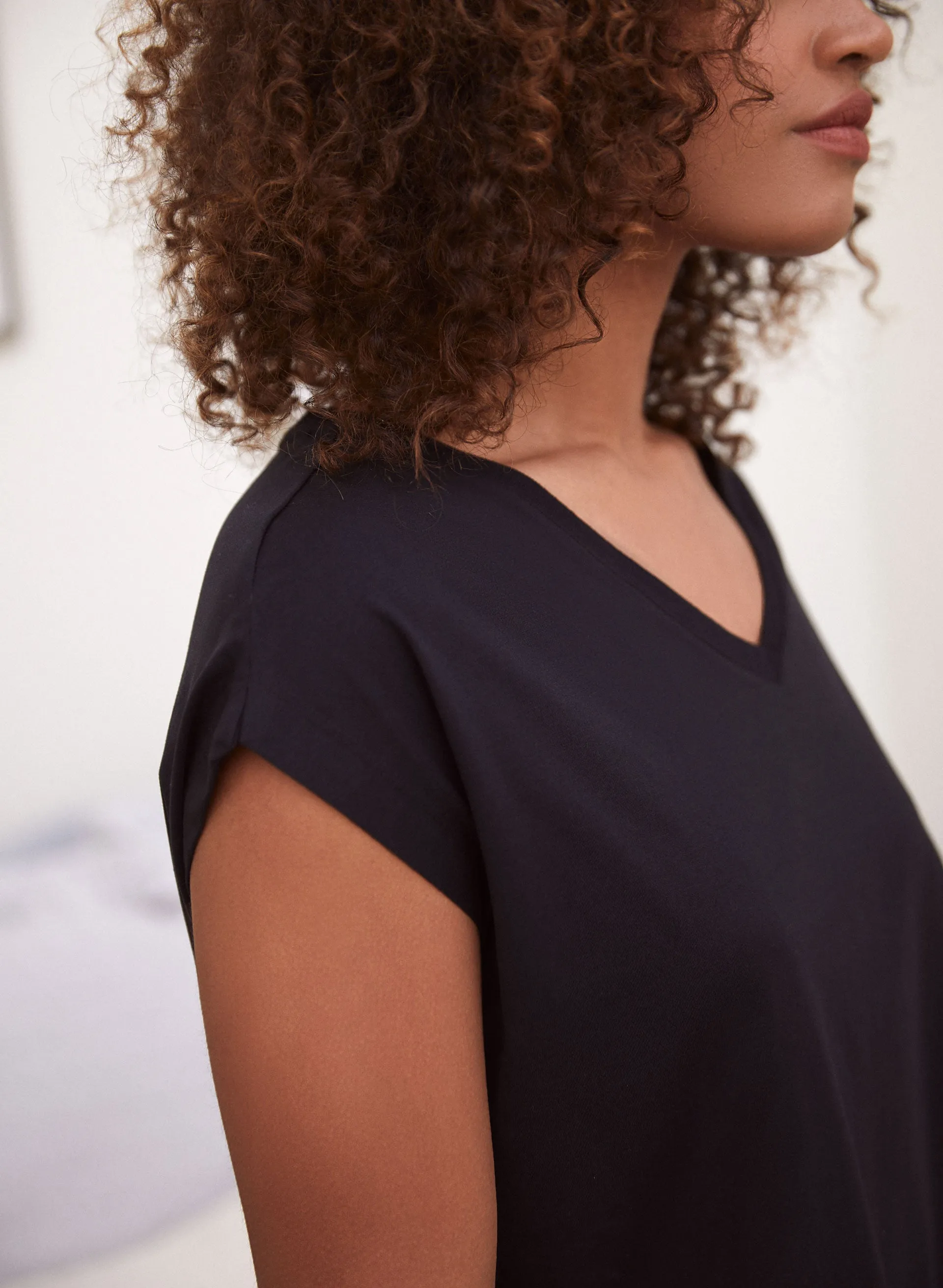 Solid Cotton Modal Tee sold by Laura product image thumbnail 2