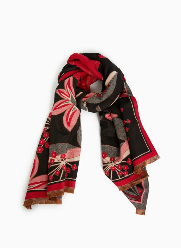 Reversible Floral Scarf sold by Laura