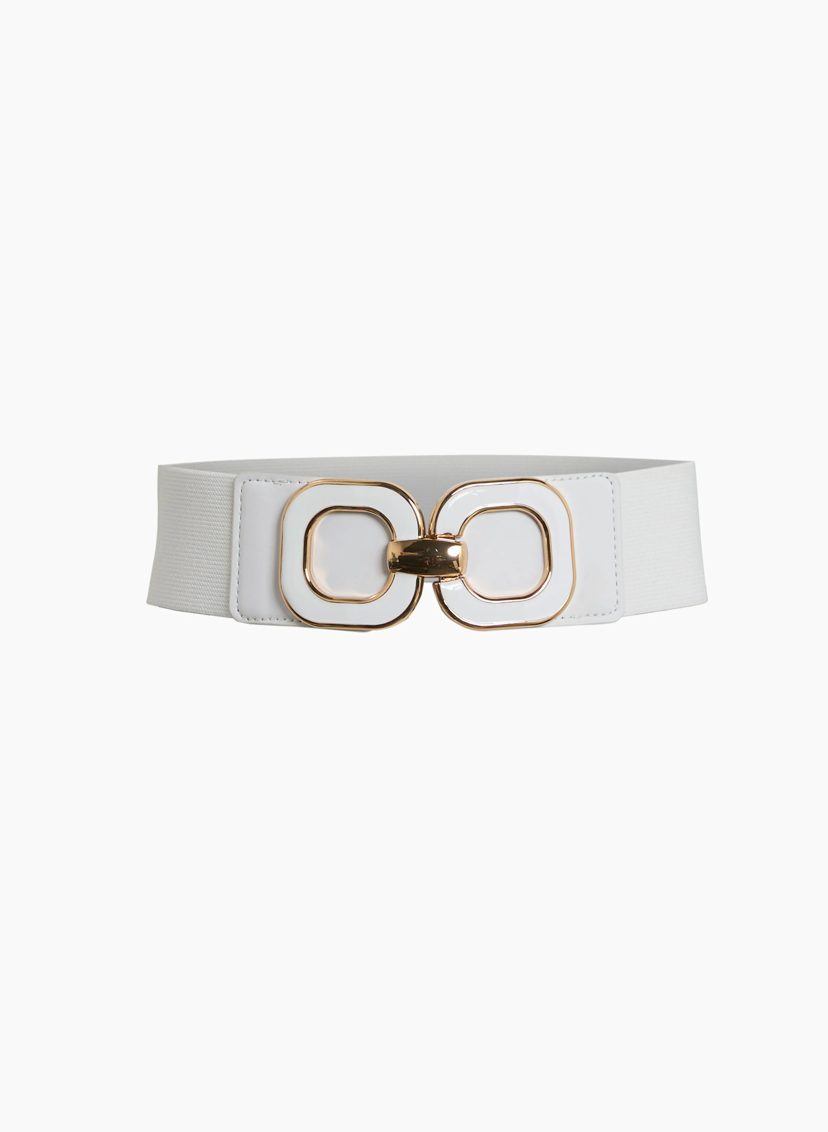 Double Square Buckle Elastic Belt sold by Laura