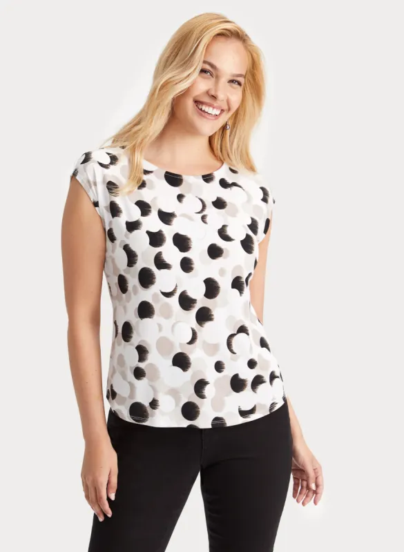 Dot Print Top sold by Laura