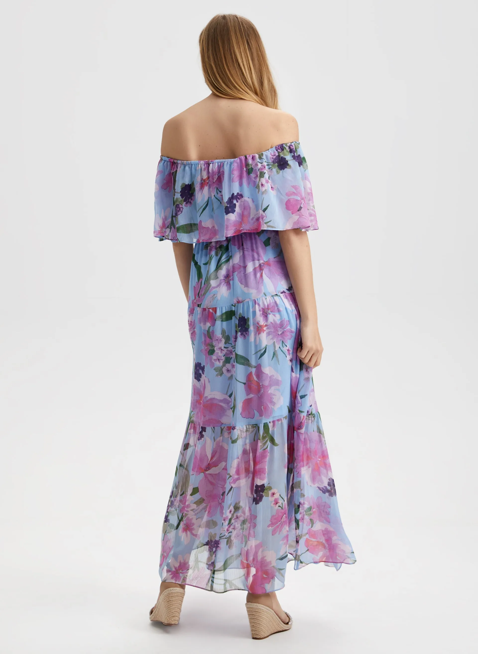 Off-the-Shoulder Floral Print Dress sold by Laura product image thumbnail 2