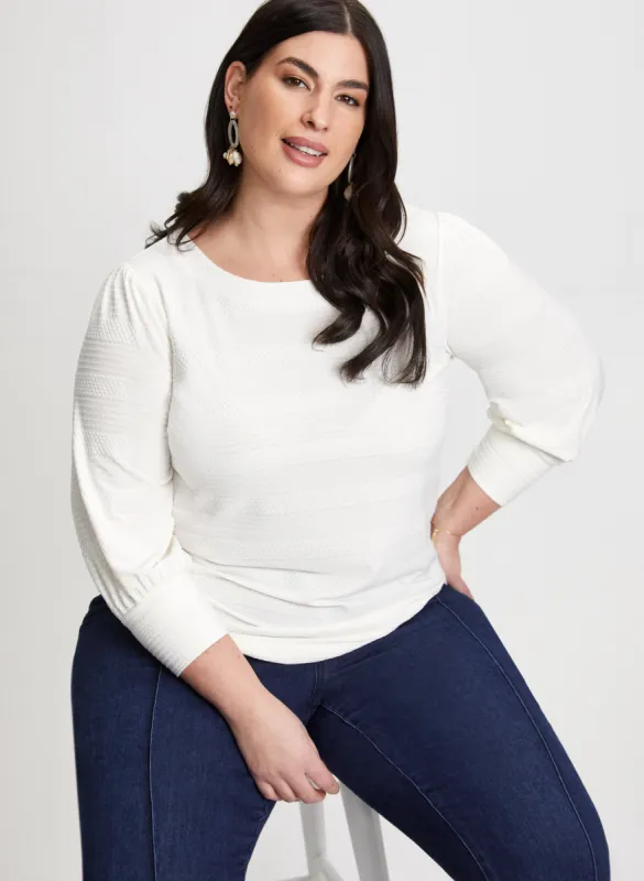 Striped Jacquard Top sold by Laura