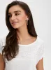 Rhinestone Detail Burnout Tee sold by Laura