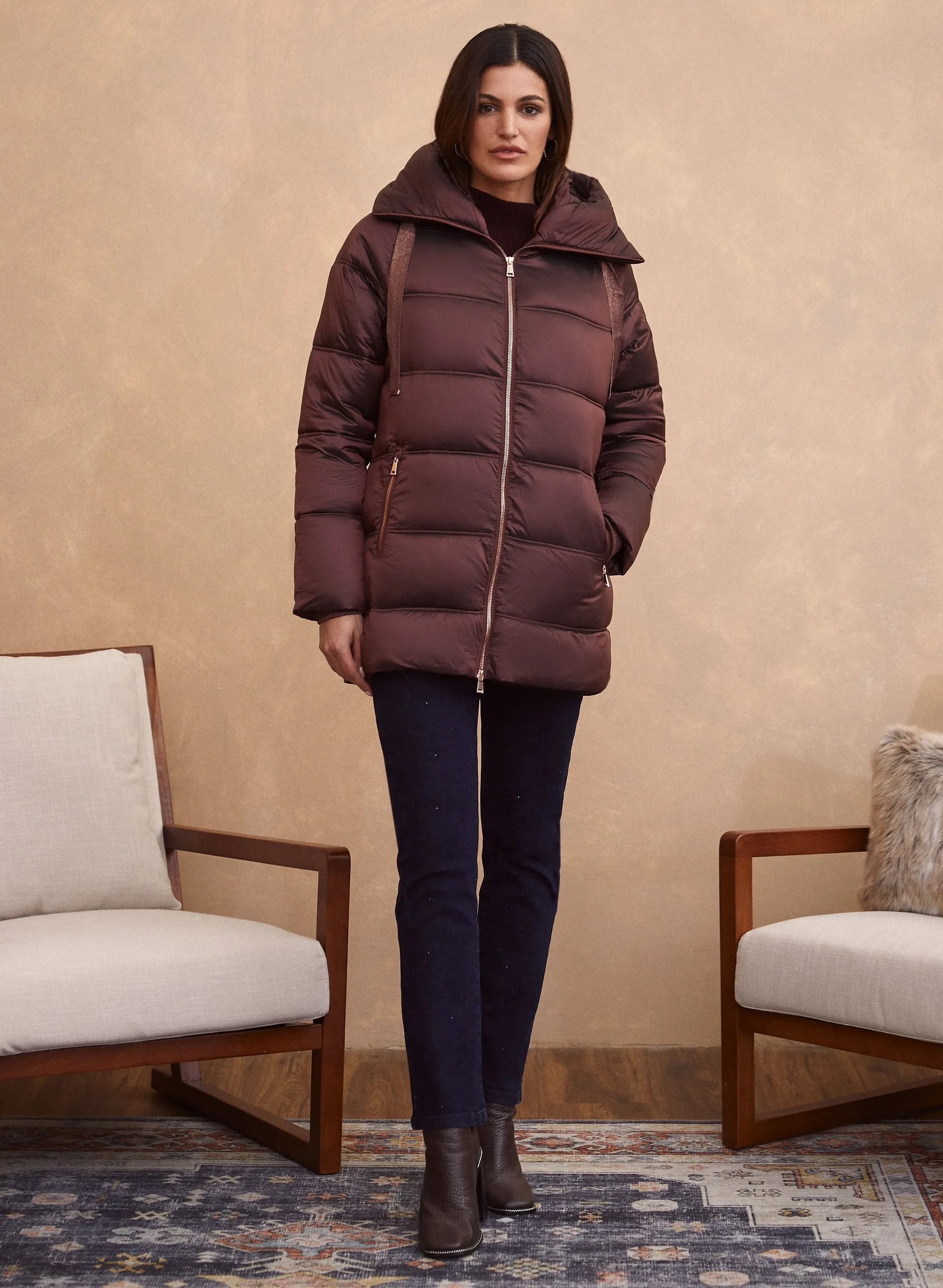 Recycled Vegan Down Coat sold by Laura product image thumbnail 2