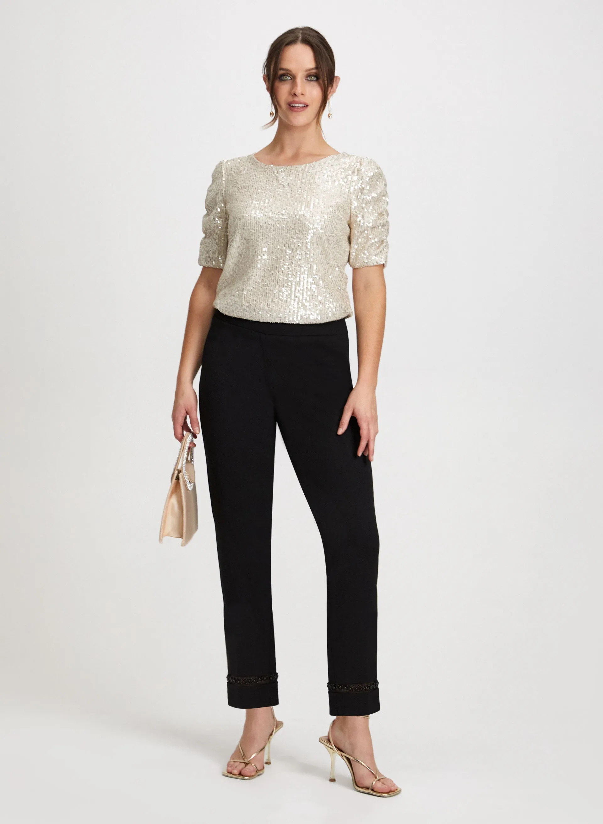 Pear Detail Pants & Sequin Top sold by Laura