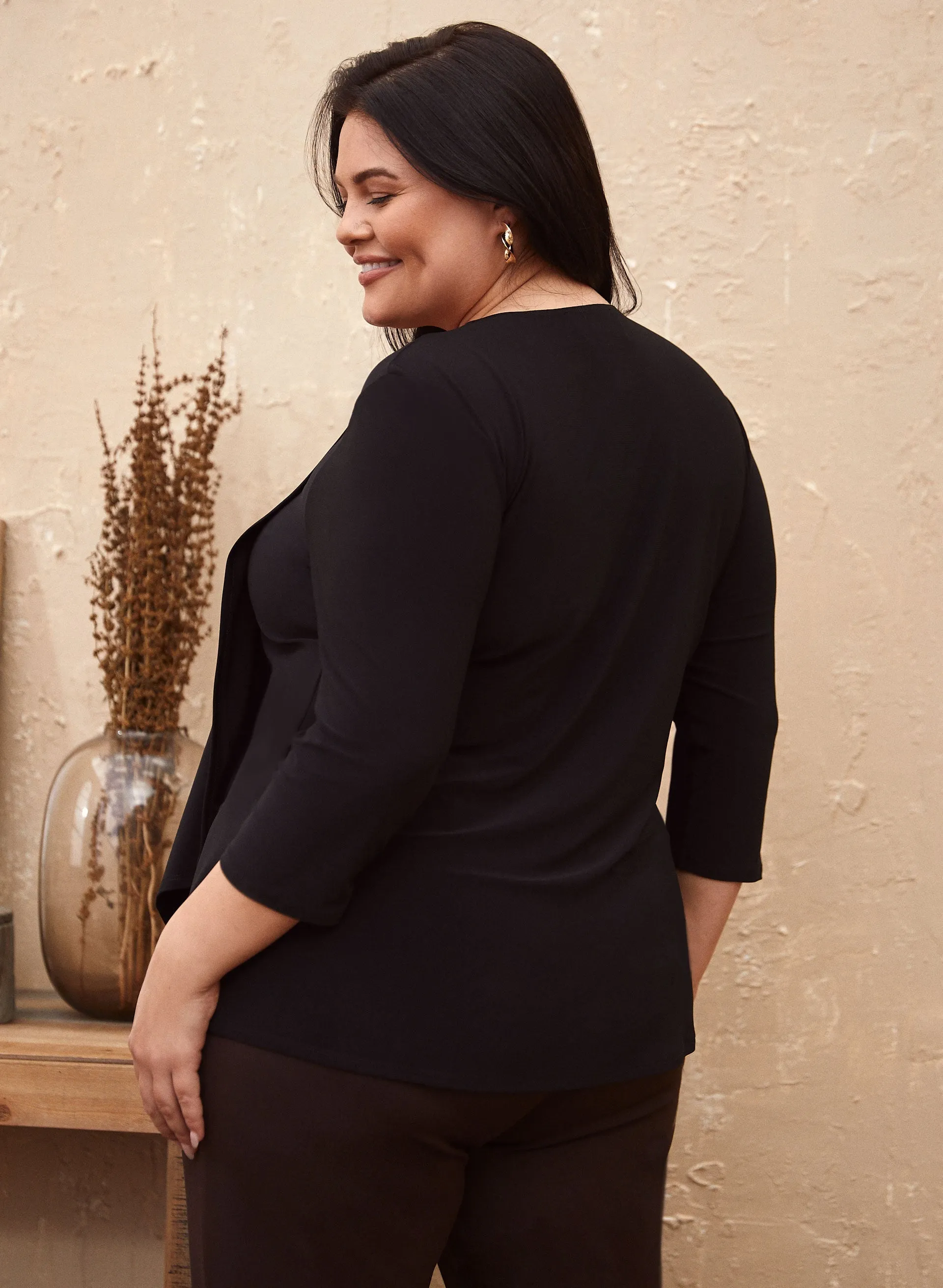Joseph Ribkoff - Front Ruffle Tunic sold by Laura product image thumbnail 3