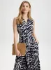 Zebra Print Button-Down Dress sold by Laura