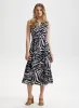 Zebra Print Button-Down Dress sold by Laura