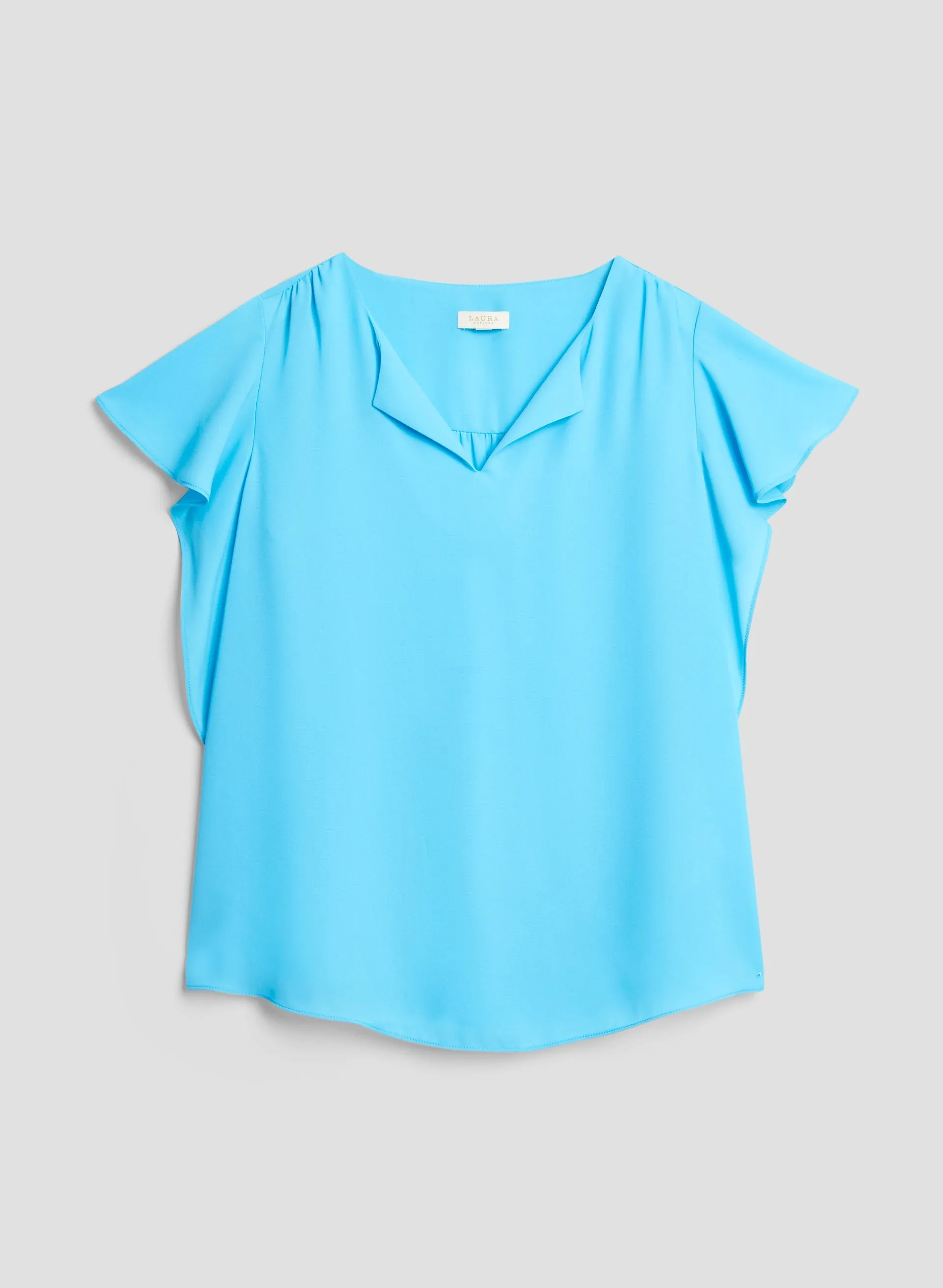 Short Ruffle Sleeve Blouse sold by Laura product image thumbnail 5