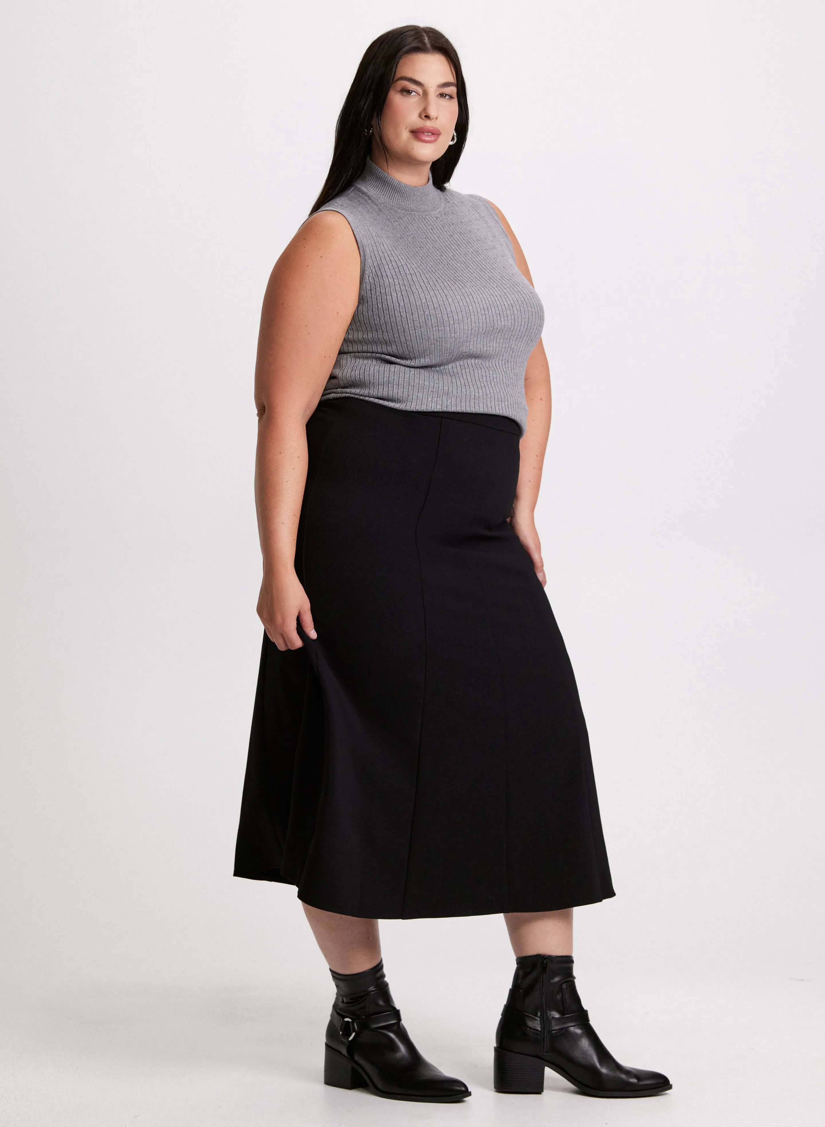 Panel Insert Midi Skirt sold by Laura product image thumbnail 2