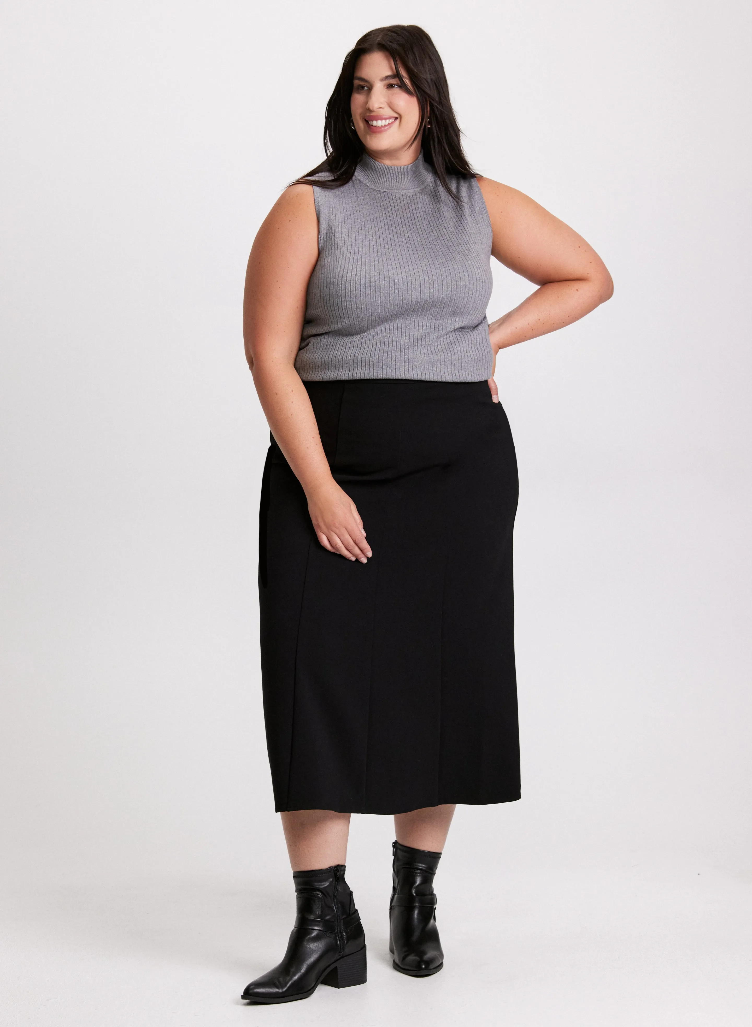 Panel Insert Midi Skirt sold by Laura product image thumbnail 4