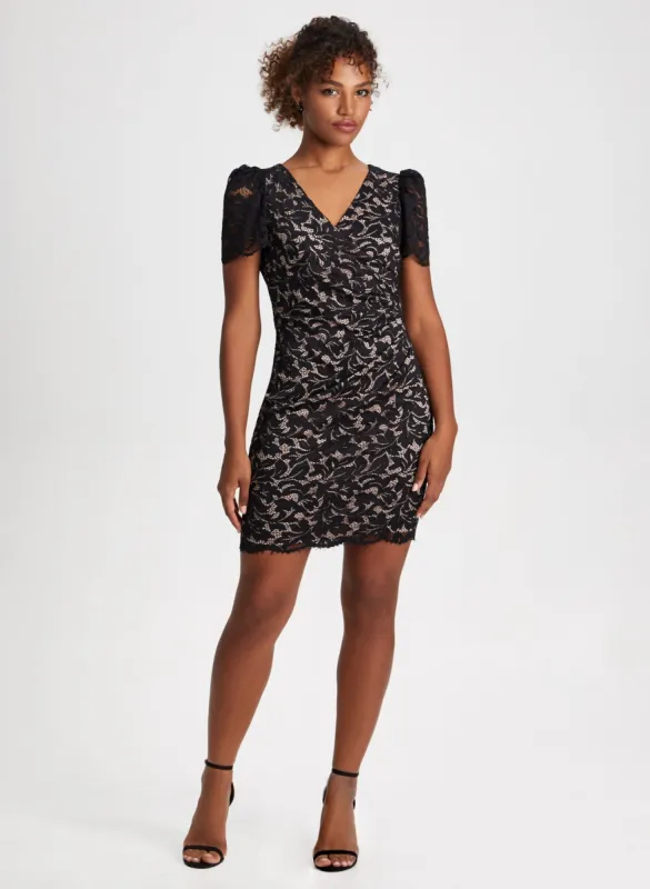 Lace V-Neck Dress sold by Laura