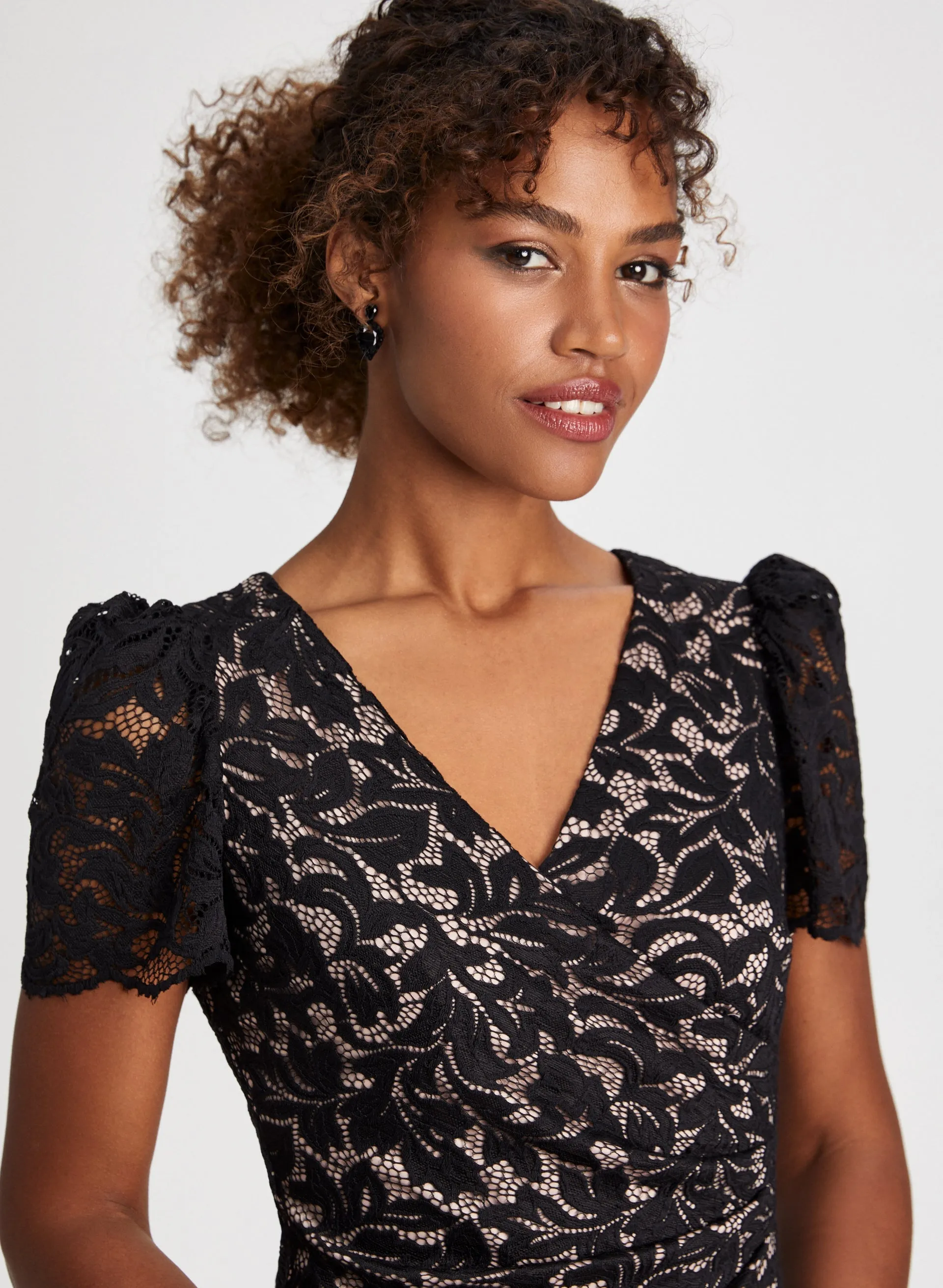 Lace V-Neck Dress sold by Laura product image thumbnail 4